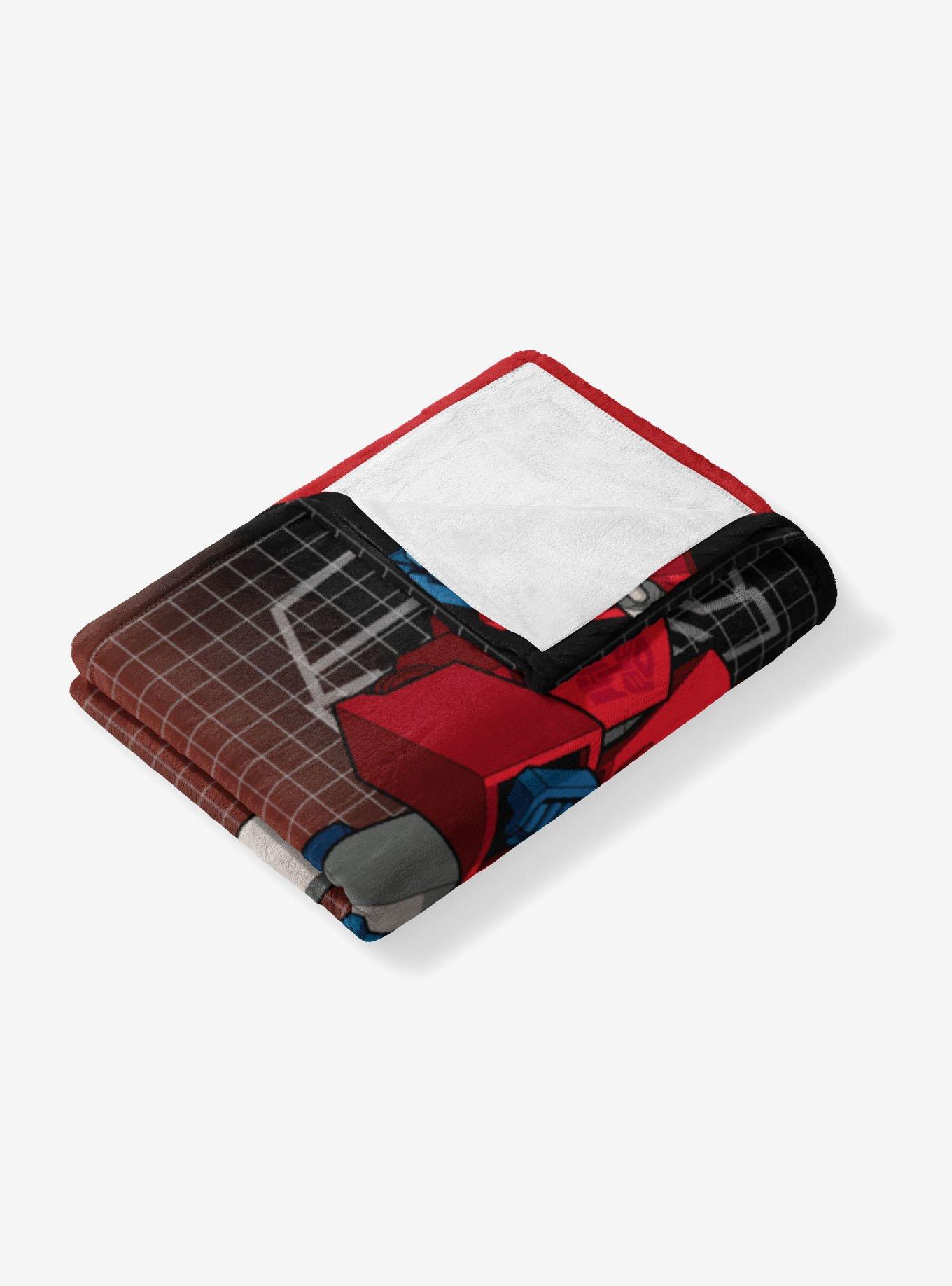 Transformers G1 Grid Optimus Prime 50x60" Silk Touch Throw Blanket, , alternate