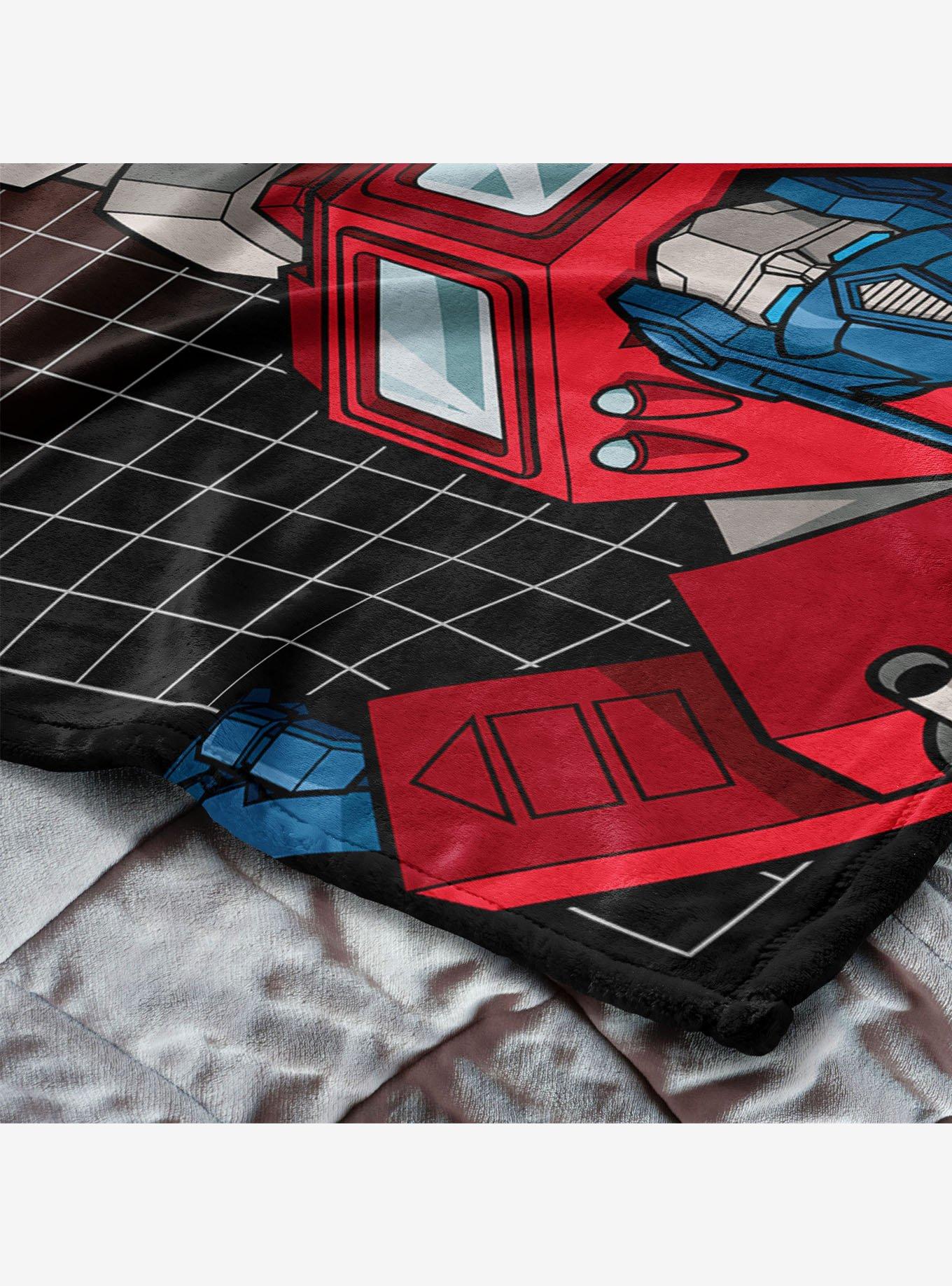 Transformers G1 Grid Optimus Prime 50x60" Silk Touch Throw Blanket, , alternate