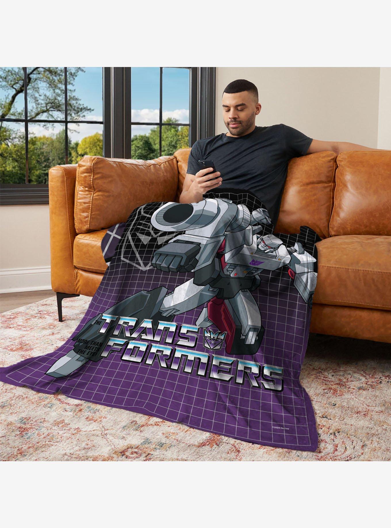 Transformers G1 Grid Megatron 50x60" Silk Touch Throw Blanket, , alternate