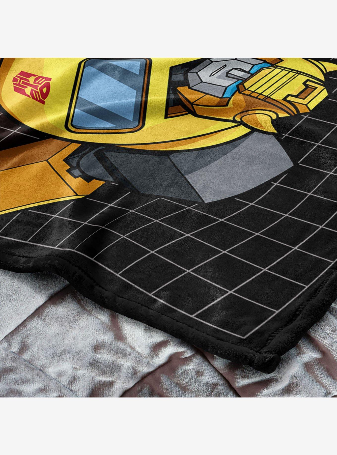 Transformers G1 Grid Bumblebee 50x60" Silk Touch Throw Blanket, , alternate