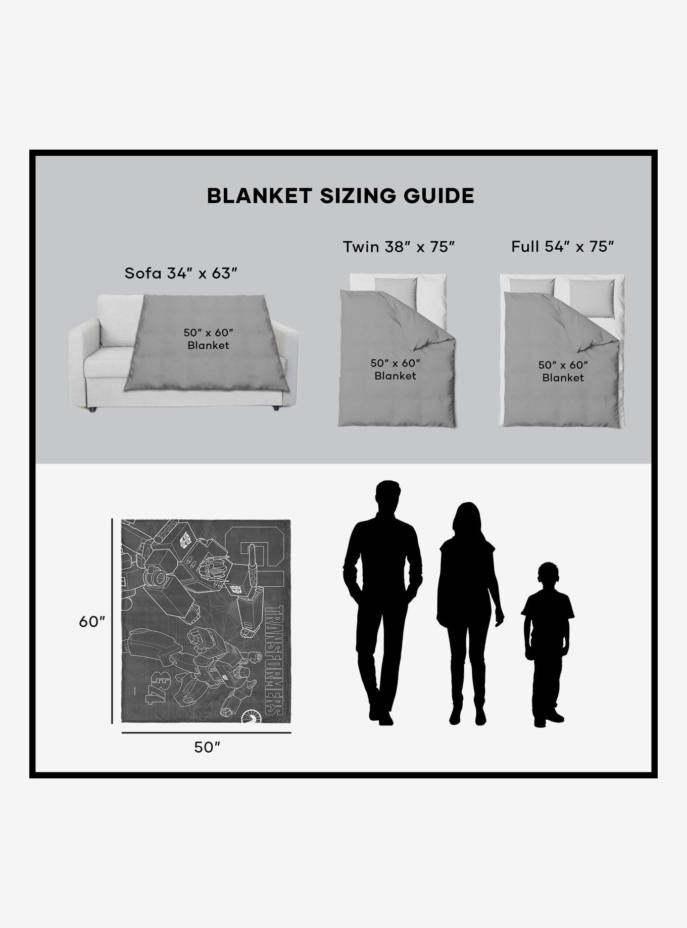 Transformers G1 Optimus Prime and Megatron 50x60" Silk Touch Throw Blanket, , alternate