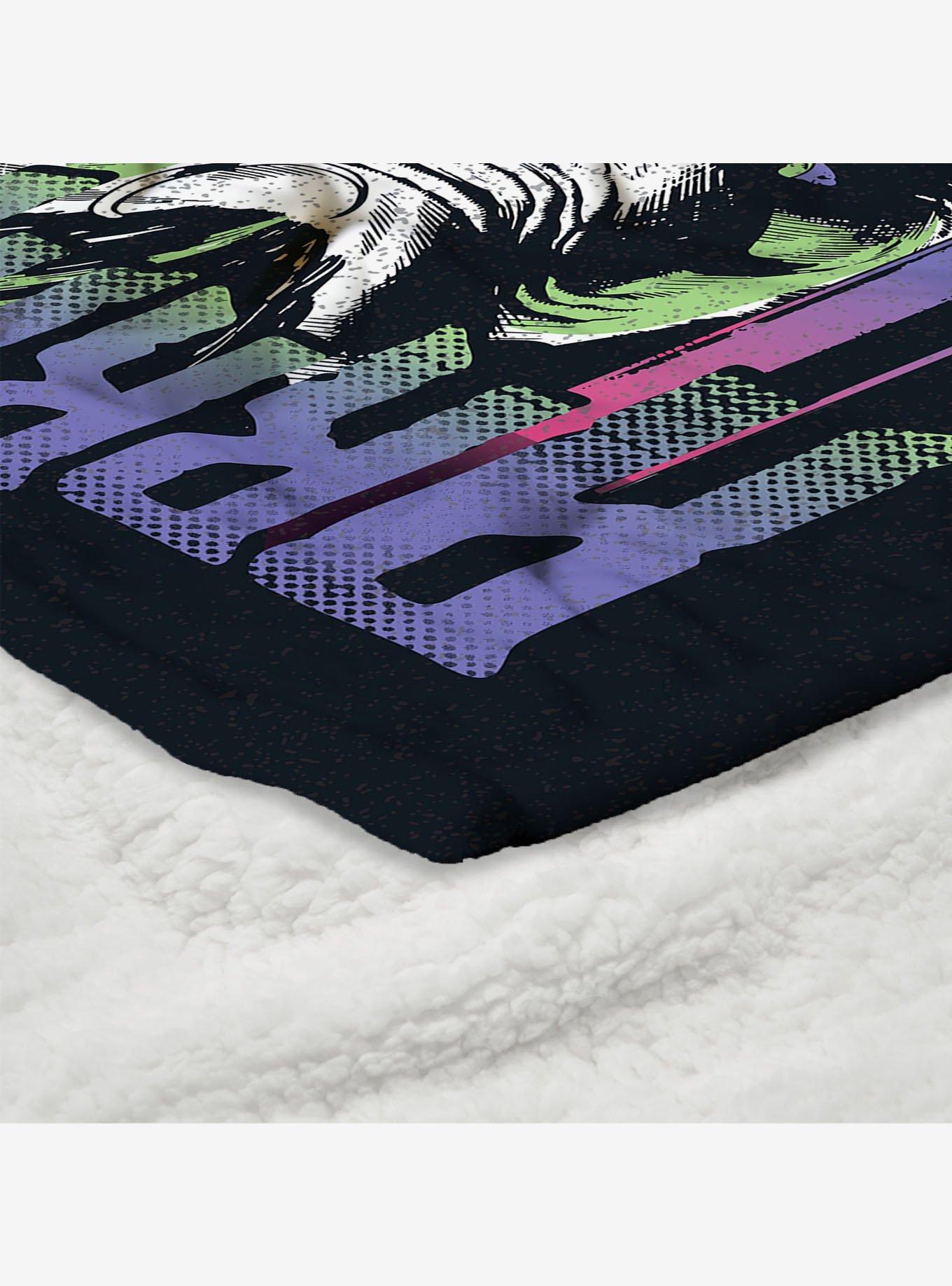 DC Comics Arkham Asylum Silk Touch Sherpa Throw Blanket, , alternate