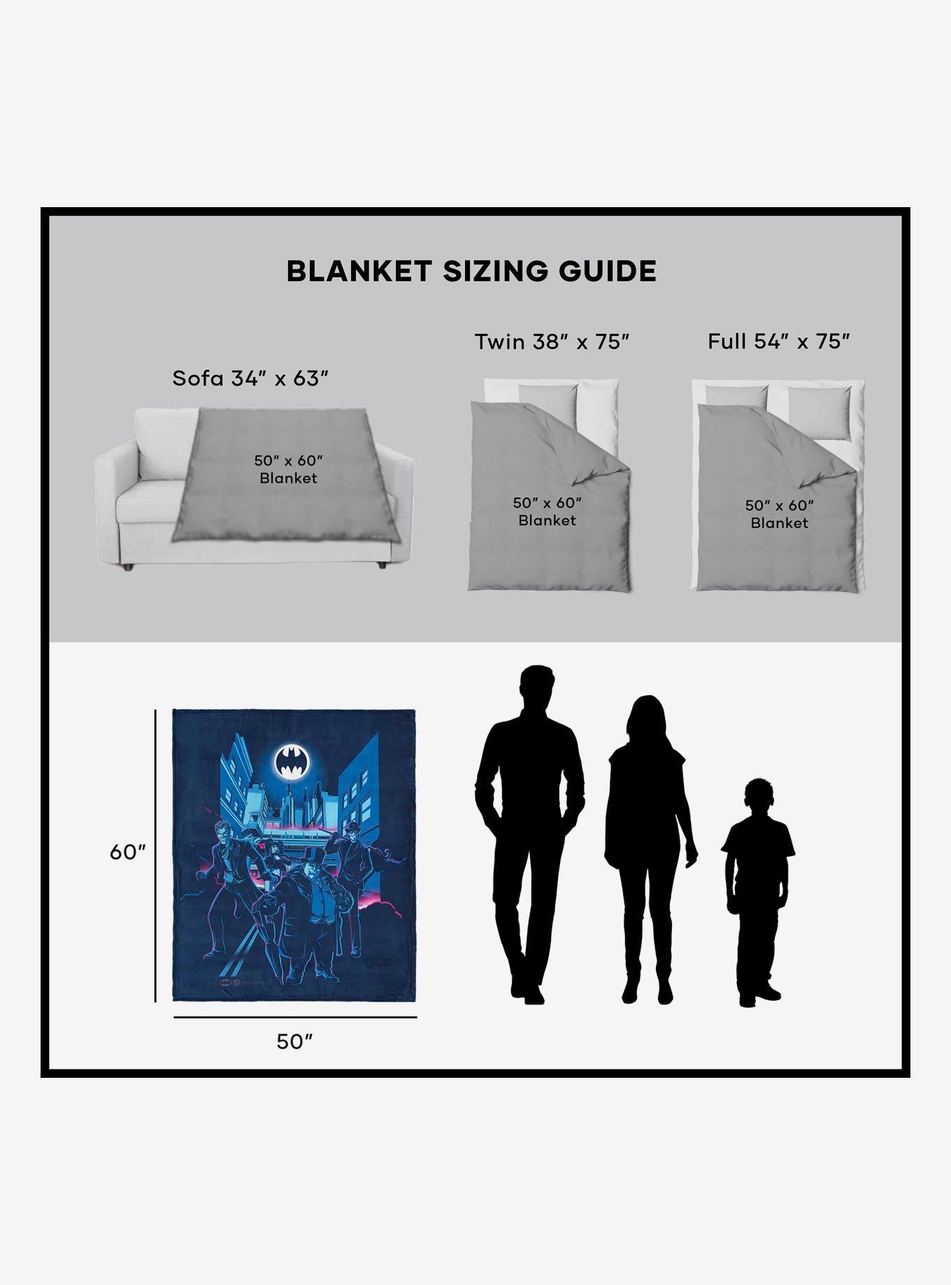 DC Comics Batman Villains Silk Touch Sherpa Throw Blanket, , alternate