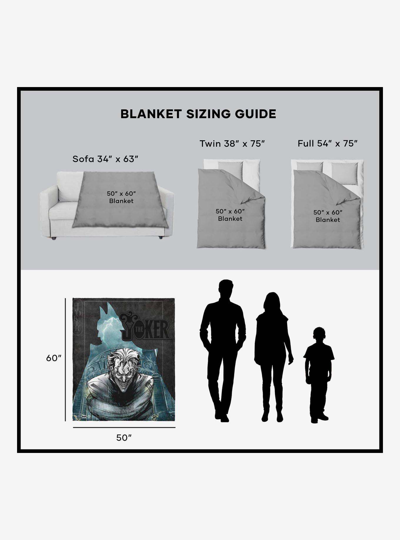 DC Comics Joker's Embrace Silk Touch Sherpa Throw Blanket, , alternate
