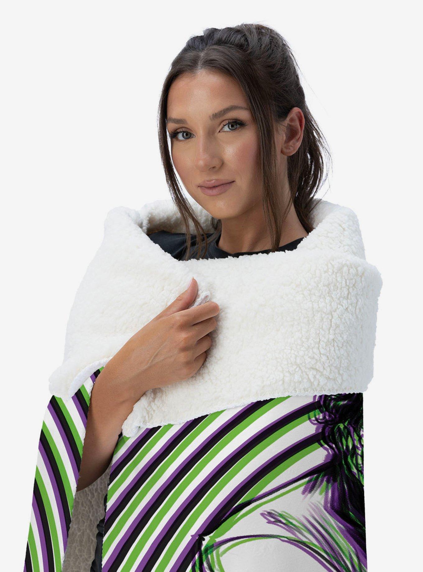 DC Comics Laughing Man Silk Touch Sherpa Throw Blanket, , alternate