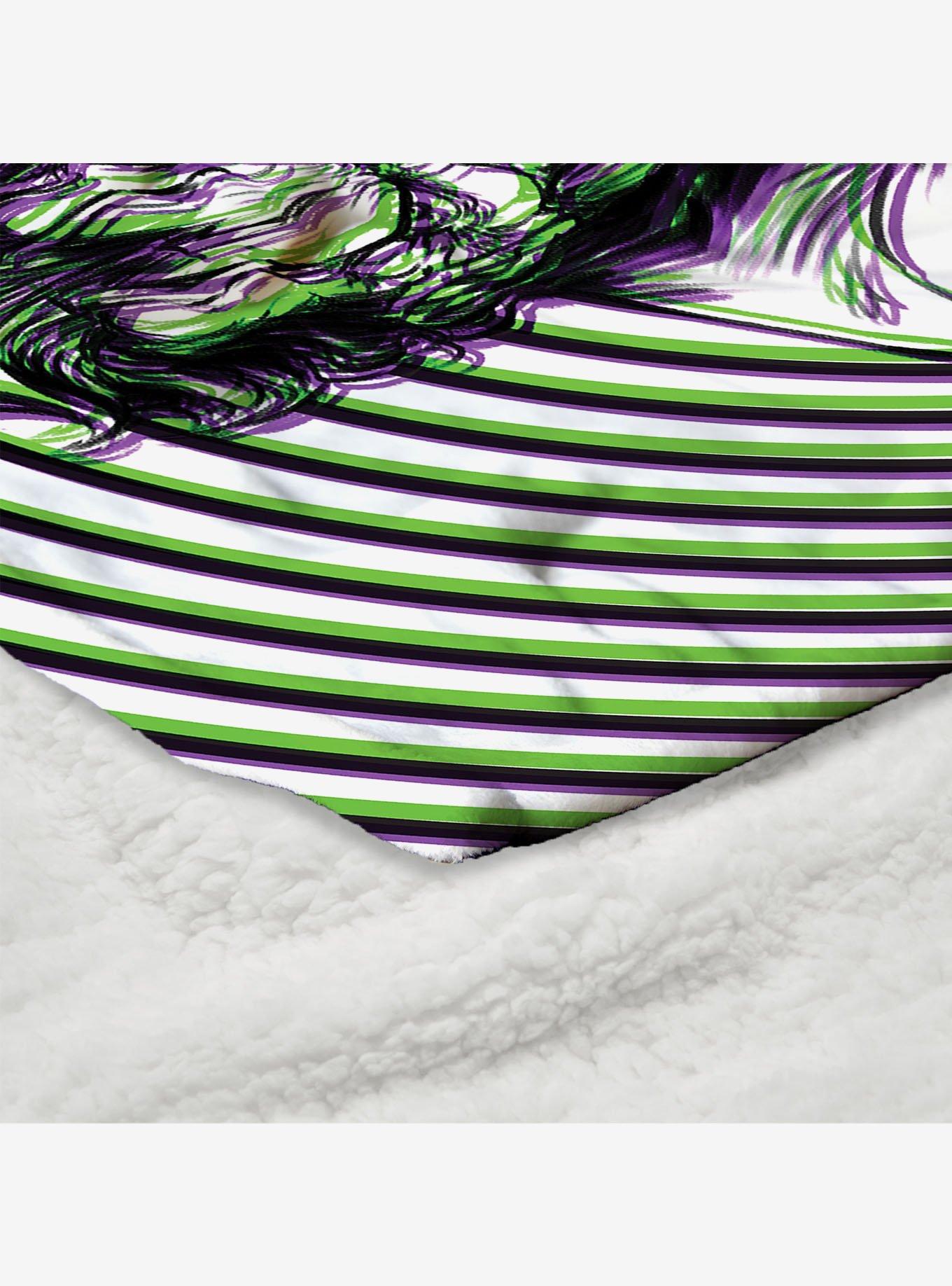 DC Comics Laughing Man Silk Touch Sherpa Throw Blanket, , alternate