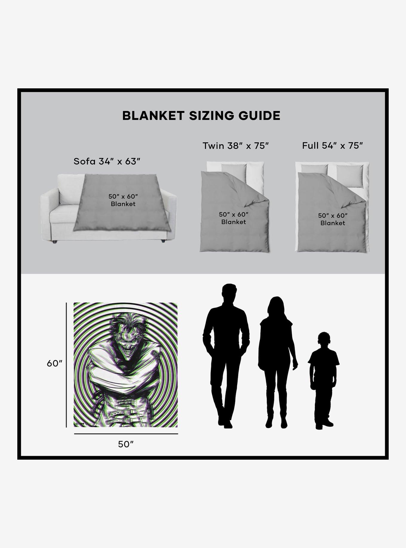 DC Comics Laughing Man Silk Touch Sherpa Throw Blanket, , alternate