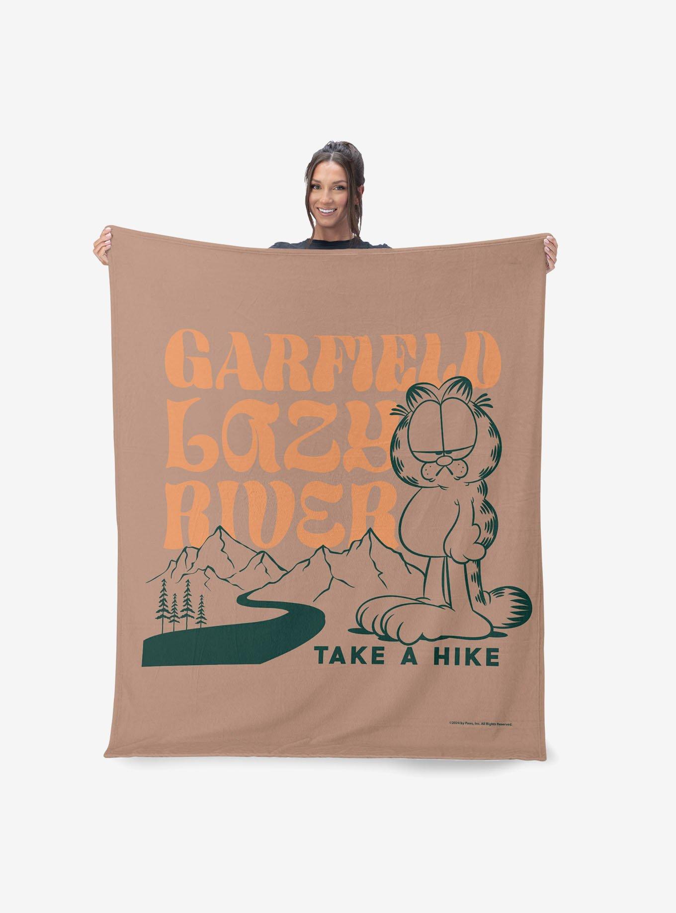 Garfield Take A Hike Silk Touch Sherpa Throw Blanket, , hi-res