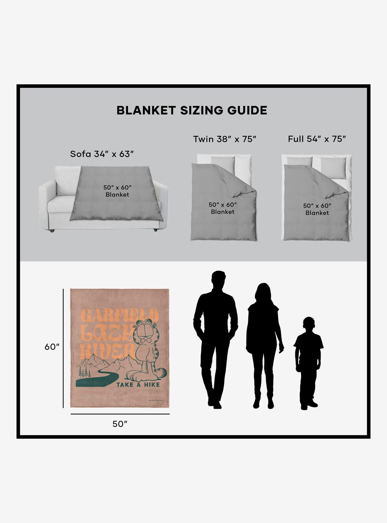 Garfield Take A Hike Silk Touch Sherpa Throw Blanket, , alternate