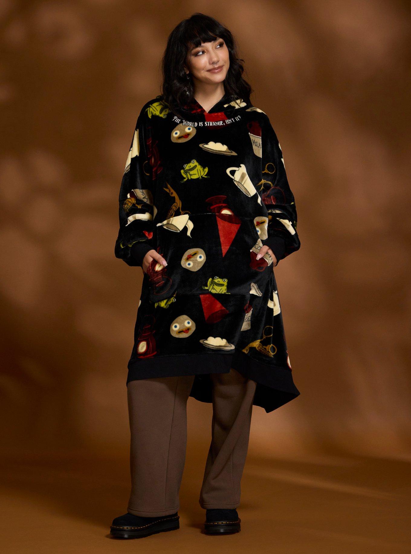 Over The Garden Wall Icons Fuzzy Oversized Hoodie, , hi-res