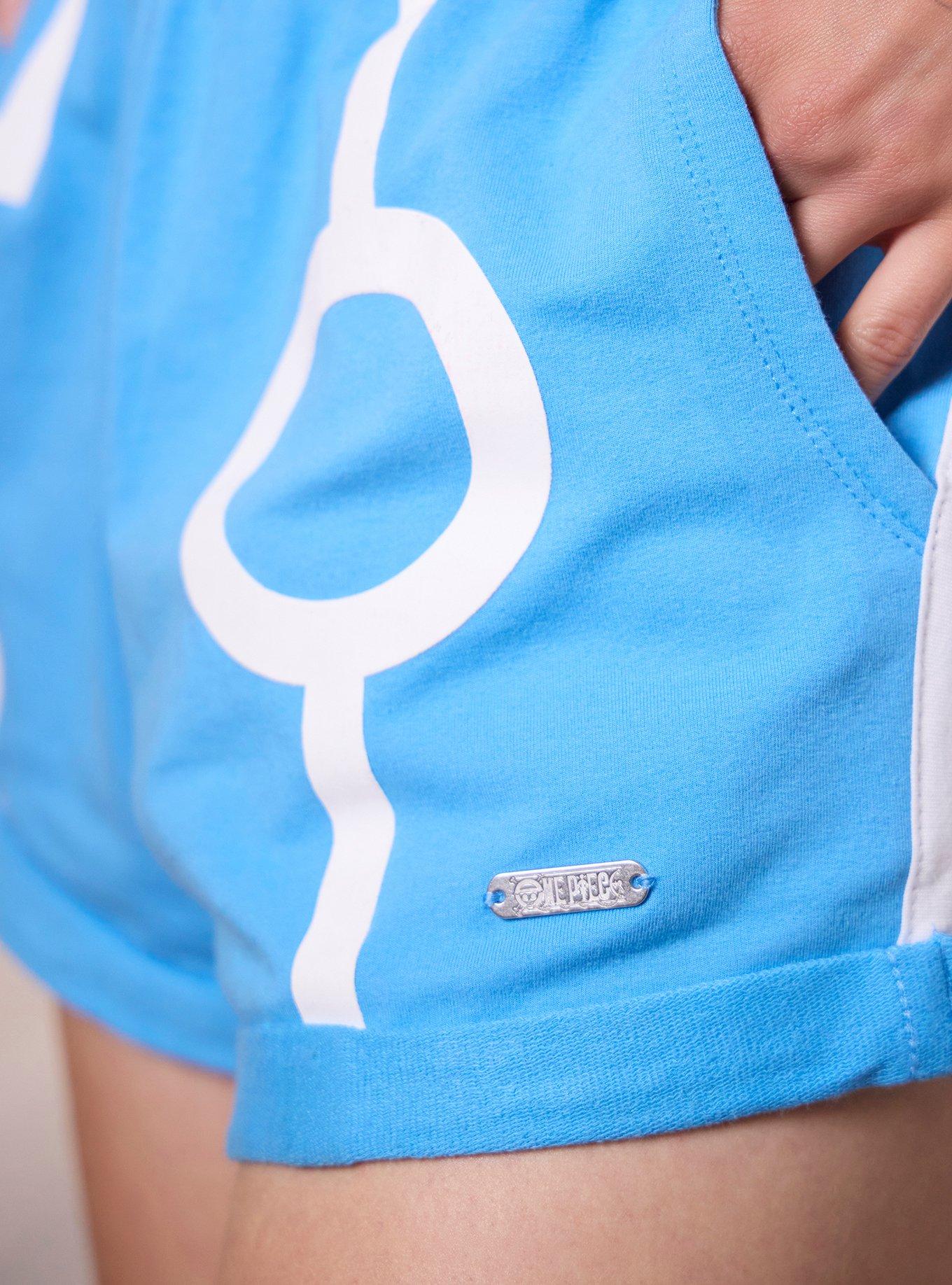 One Piece Chopper Egghead Girls Lounge Shorts, BLUE, alternate