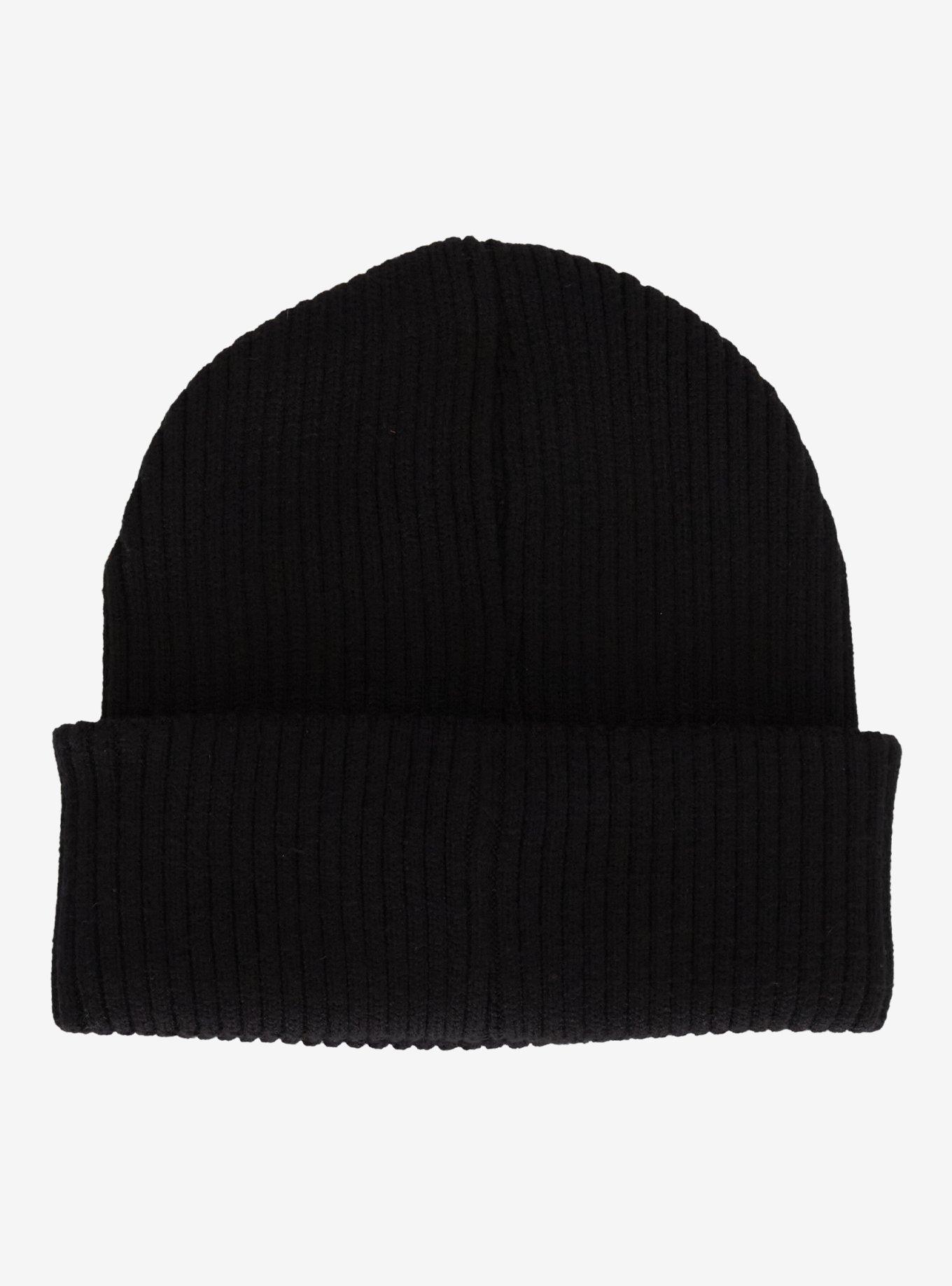 The Nightmare Before Christmas Jack Face Embroidery Beanie, , hi-res