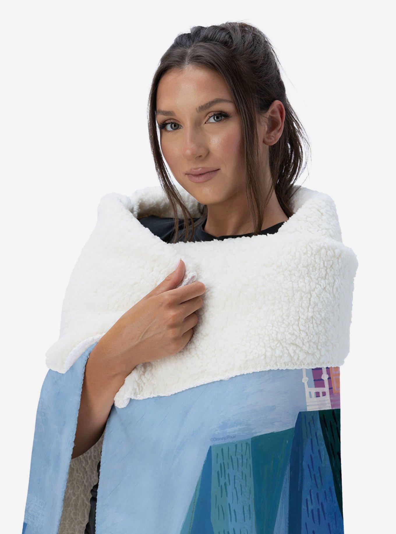 Disney Up Touched Down Silk Touch Sherpa Throw Blanket, , alternate