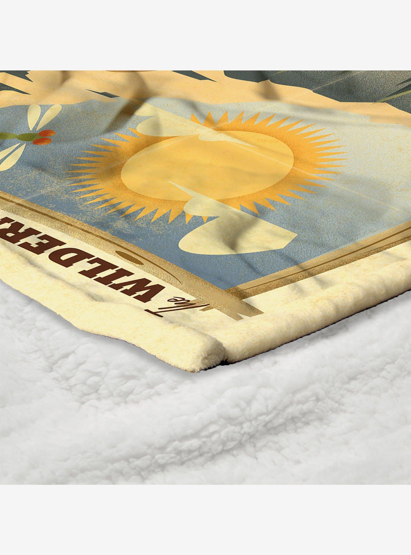 Disney Up Wilderness Explorers Silk Touch Sherpa Throw Blanket, , alternate