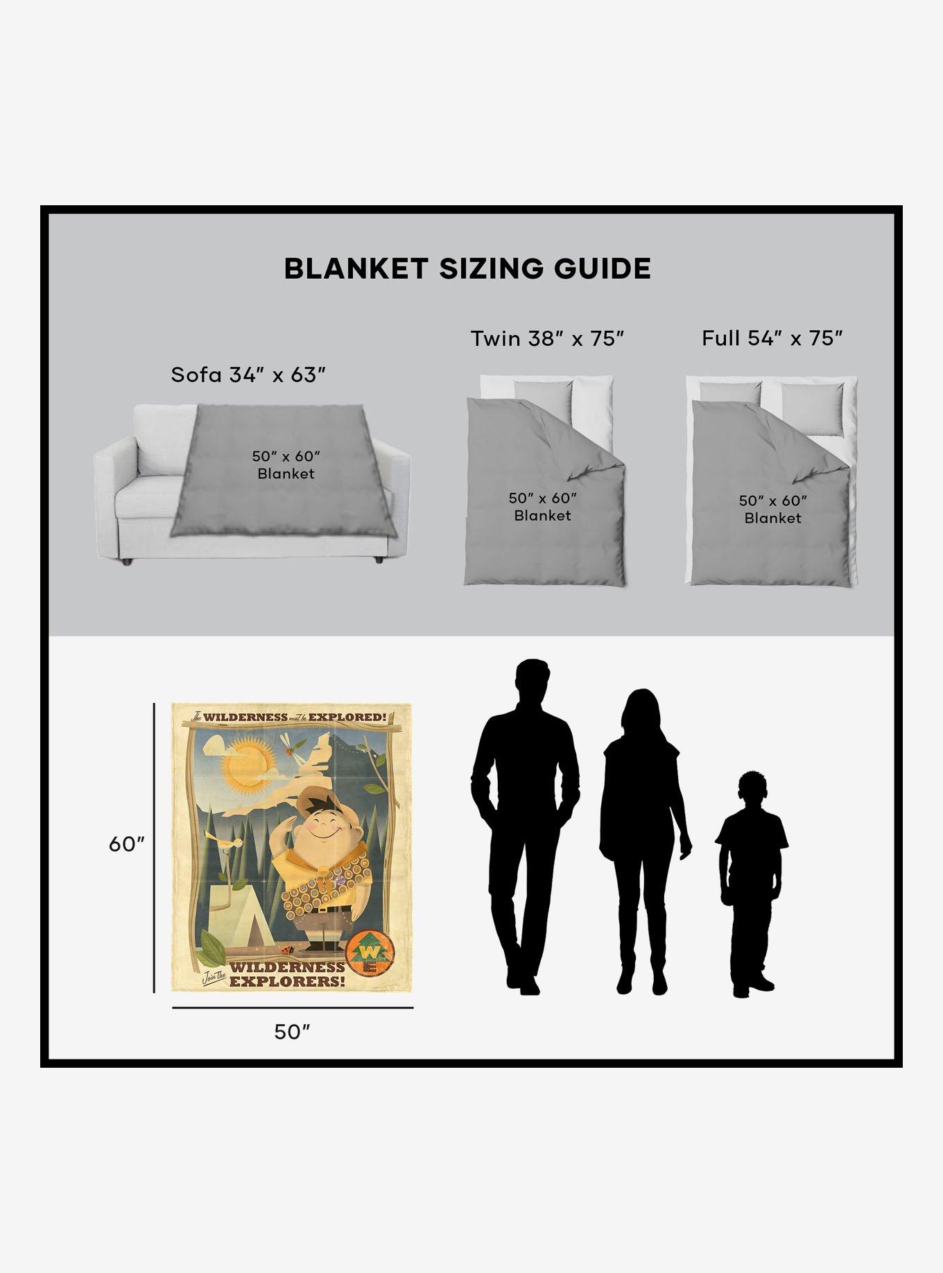 Disney Up Wilderness Explorers Silk Touch Sherpa Throw Blanket, , alternate