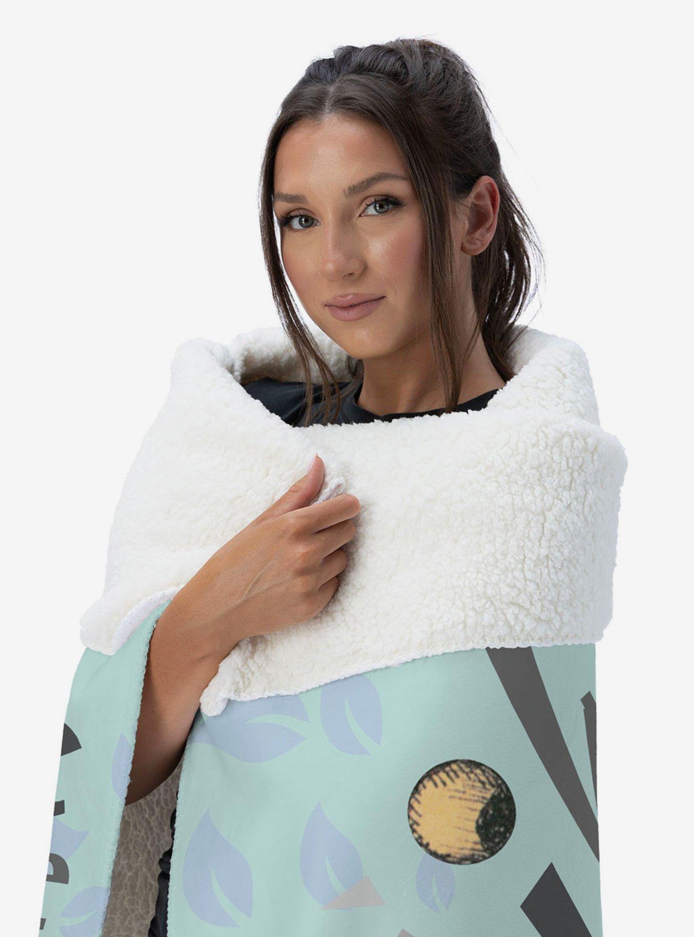 Where The Wild Things Are In The Leaves Silk Touch Sherpa Throw Blanket, , alternate