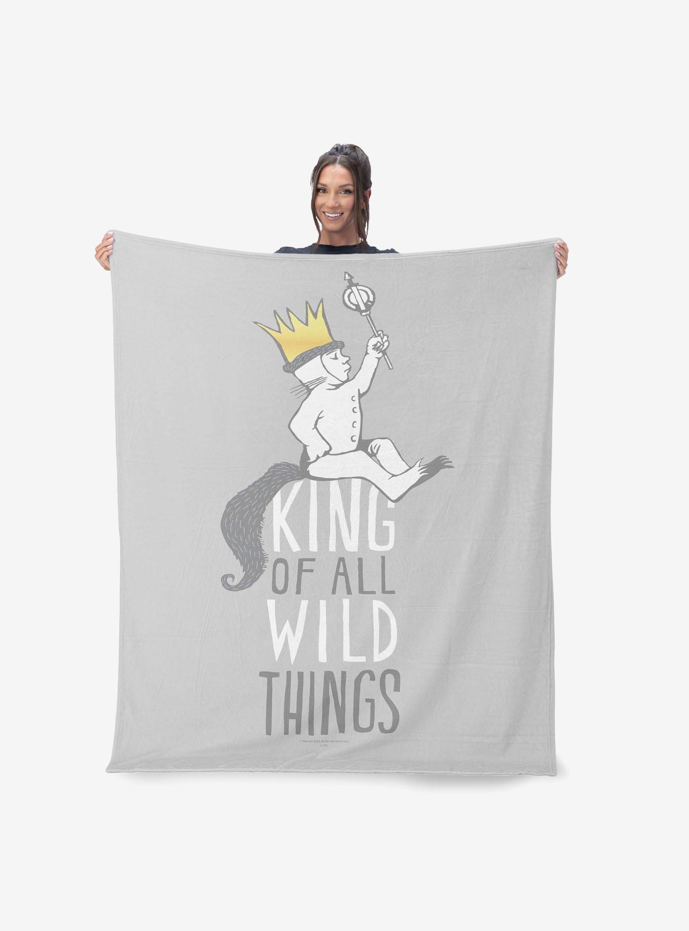 Where The Wild Things Are King Of All Silk Touch Sherpa Throw Blanket, , hi-res