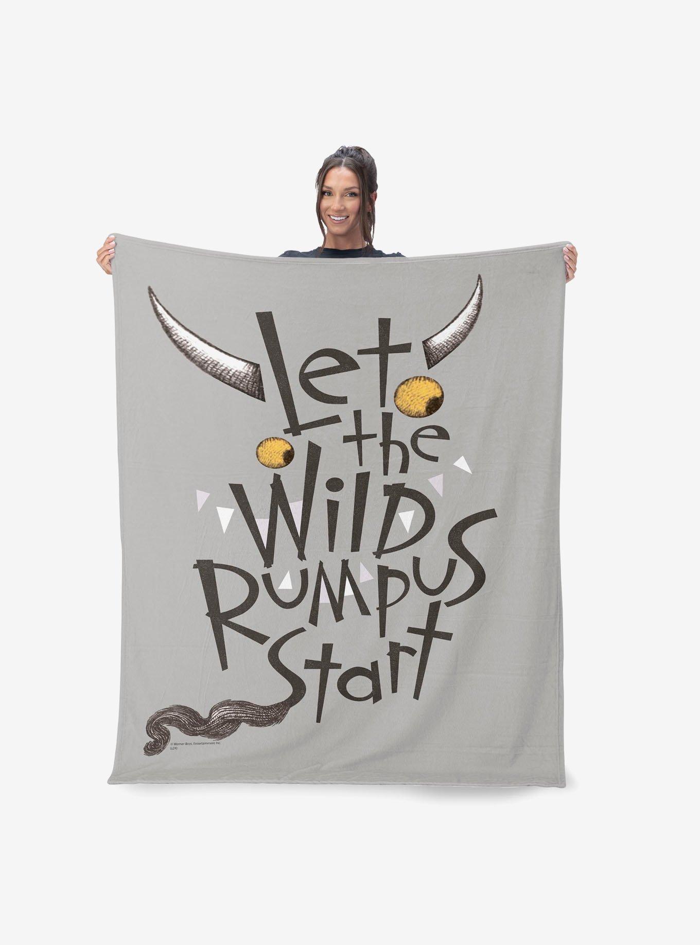 Where The Wild Things Are Wild Rumpus Silk Touch Sherpa Throw Blanket, , alternate