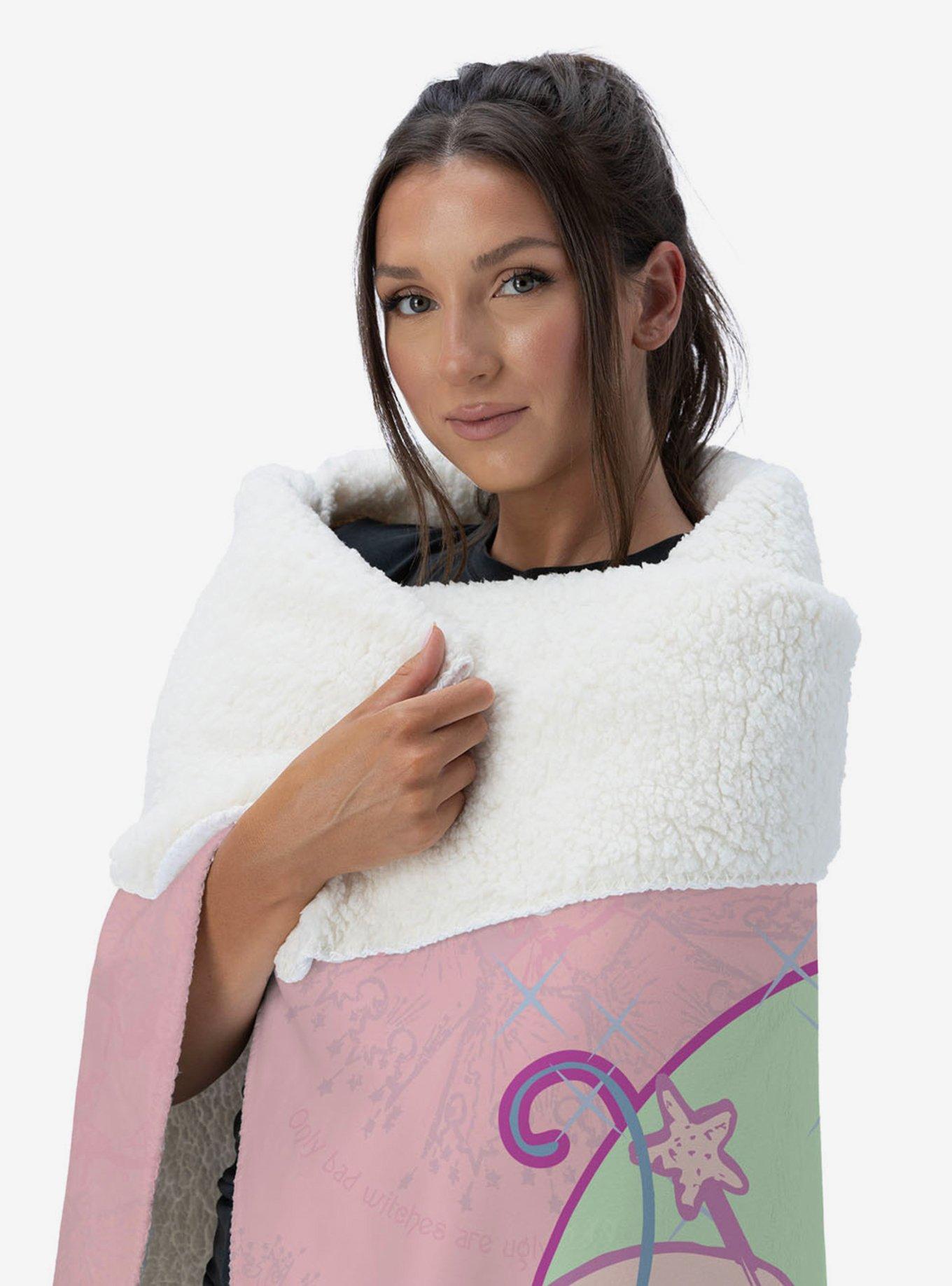 The Wizard of Oz Glinda Pattern Silk Touch Sherpa Throw Blanket, , alternate