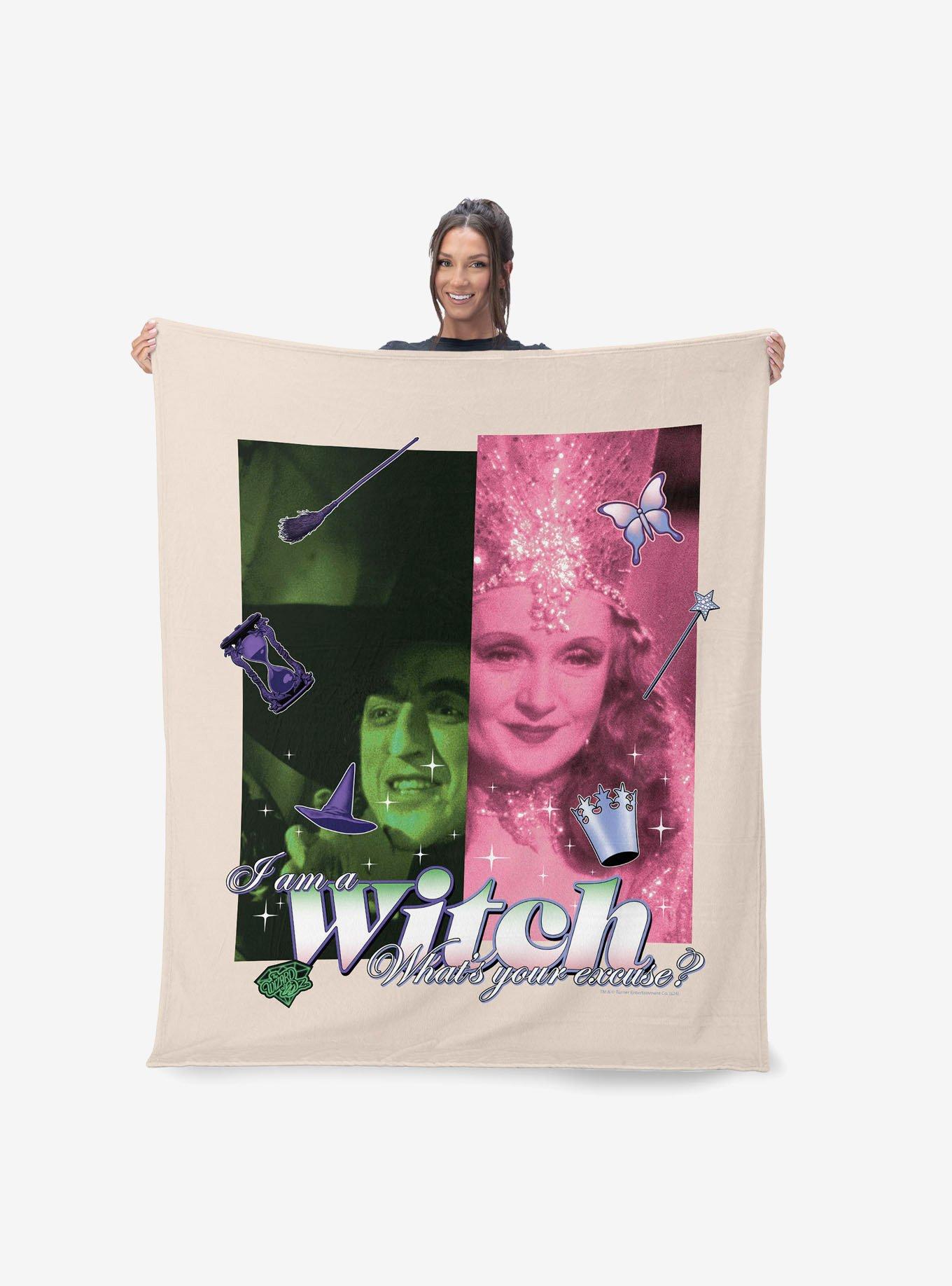 The Wizard of Oz What's Your Excuse Silk Touch Sherpa Throw Blanket, , hi-res