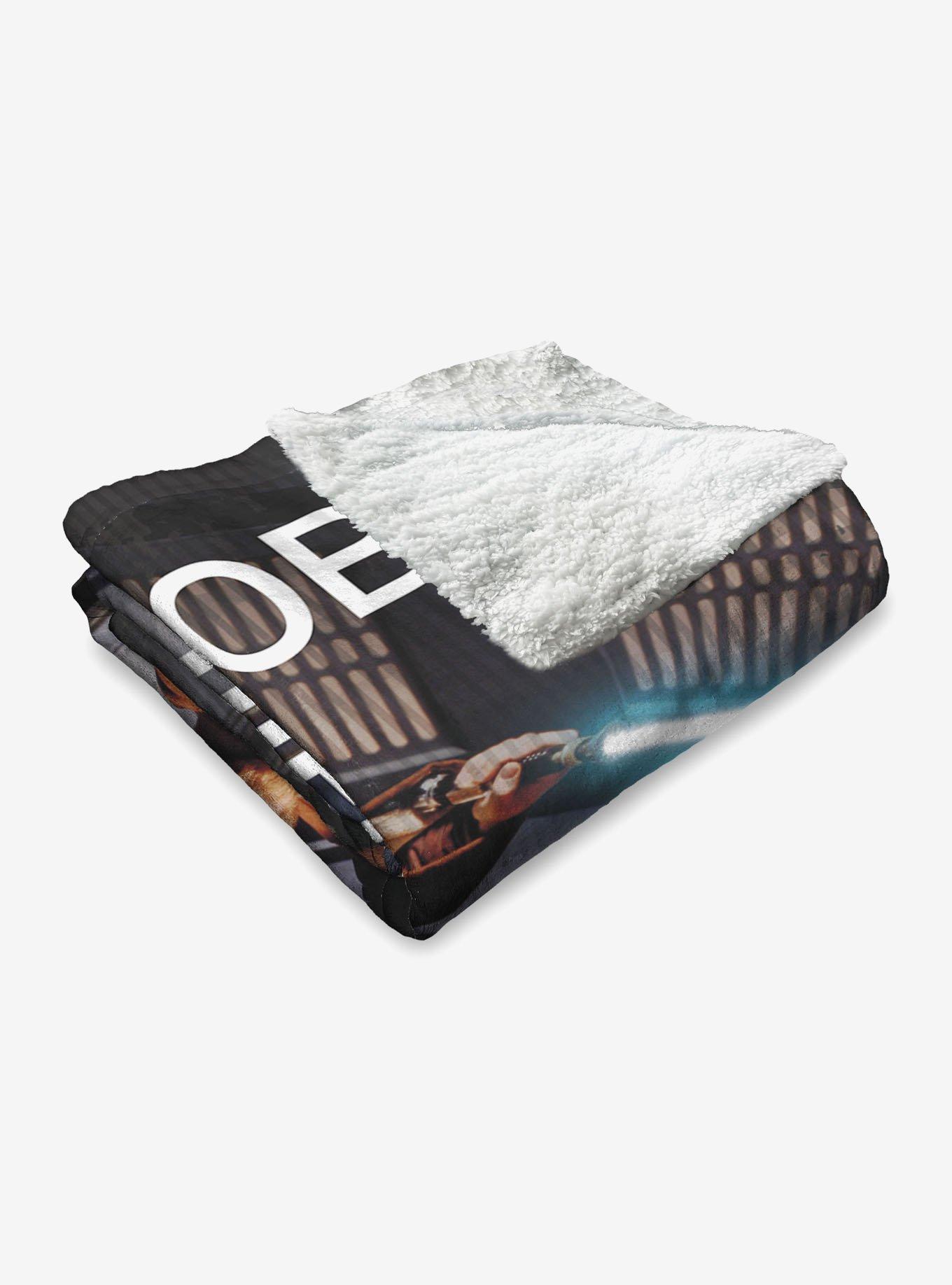 Star Wars Classic Quotes Obi-Wan Kenobi Silk Touch Sherpa Throw Blanket, , alternate