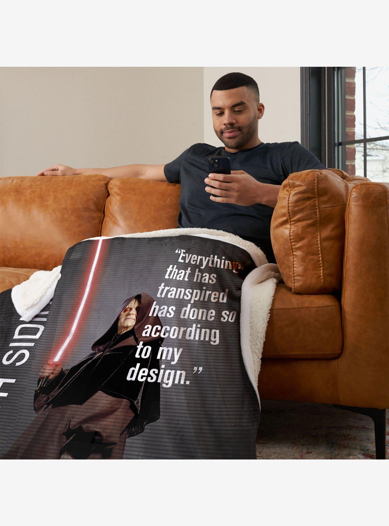 Star Wars Classic Quotes Sidious Legal Silk Touch Sherpa Throw Blanket, , hi-res