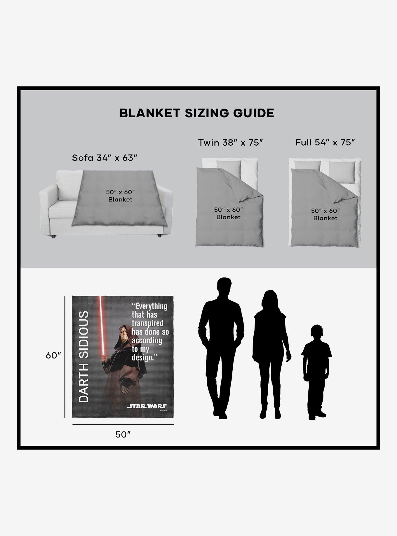 Star Wars Classic Quotes Sidious Legal Silk Touch Sherpa Throw Blanket, , alternate