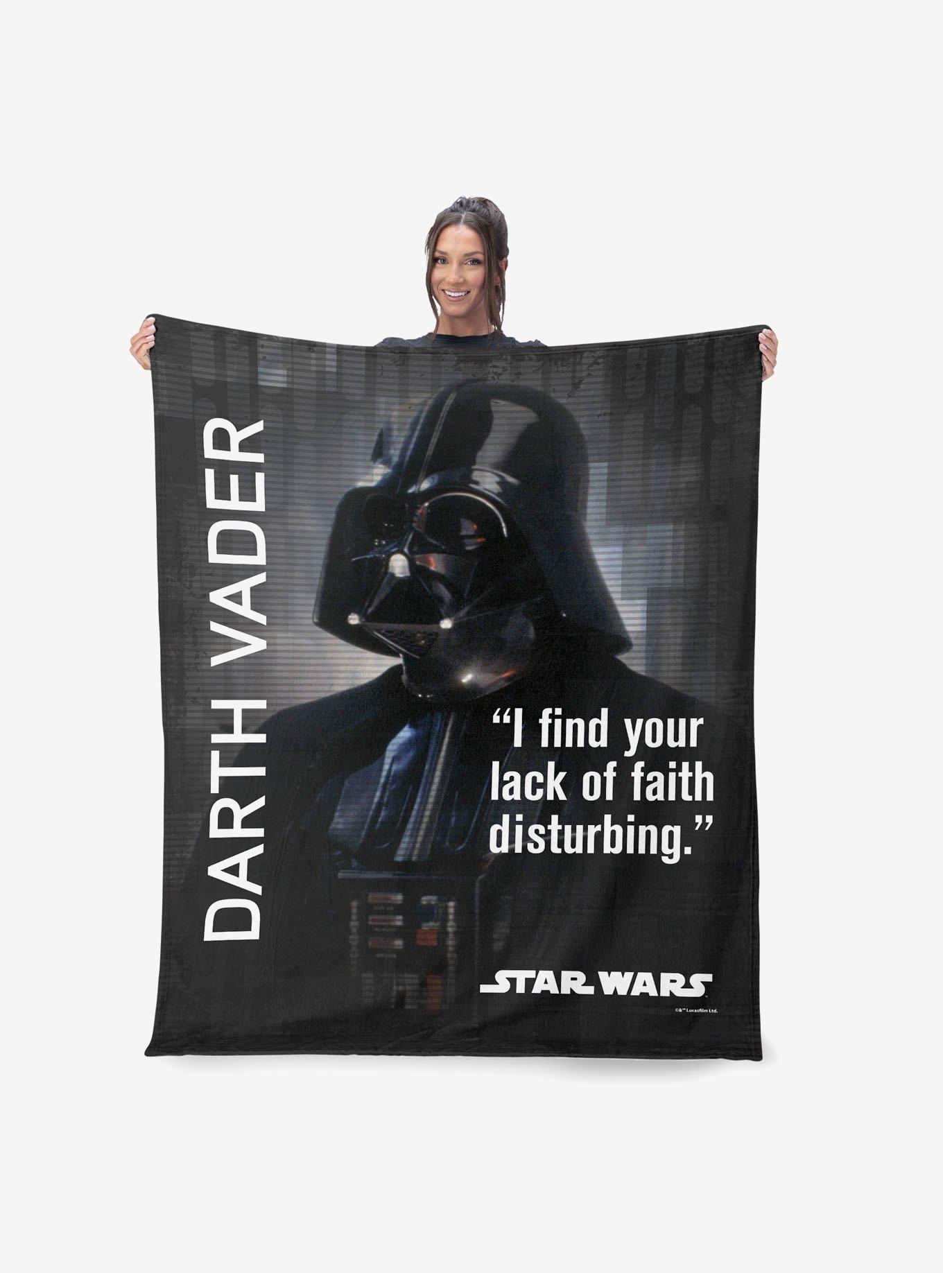 Star Wars Classic Quotes Vader Silk Touch Sherpa Throw Blanket, , alternate