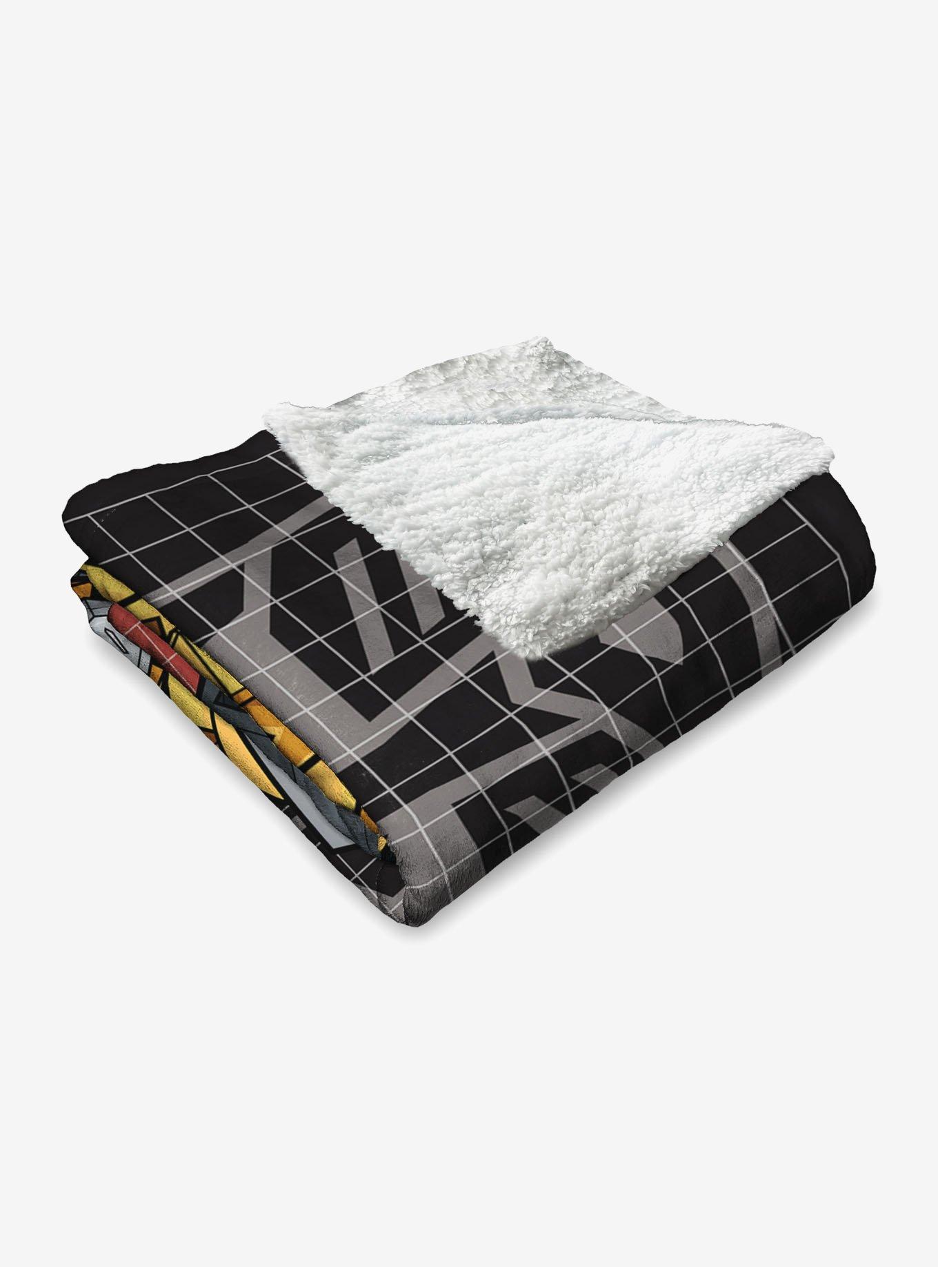 Transformers G1 Optimus Prime and Megatron Silk Touch Sherpa Throw Blanket, , alternate