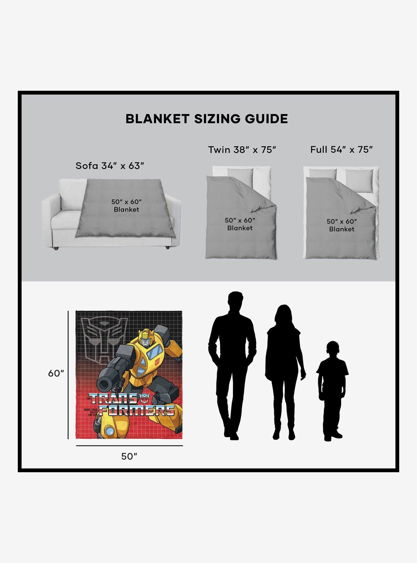 Transformers G1 Optimus Prime and Megatron Silk Touch Sherpa Throw Blanket, , alternate