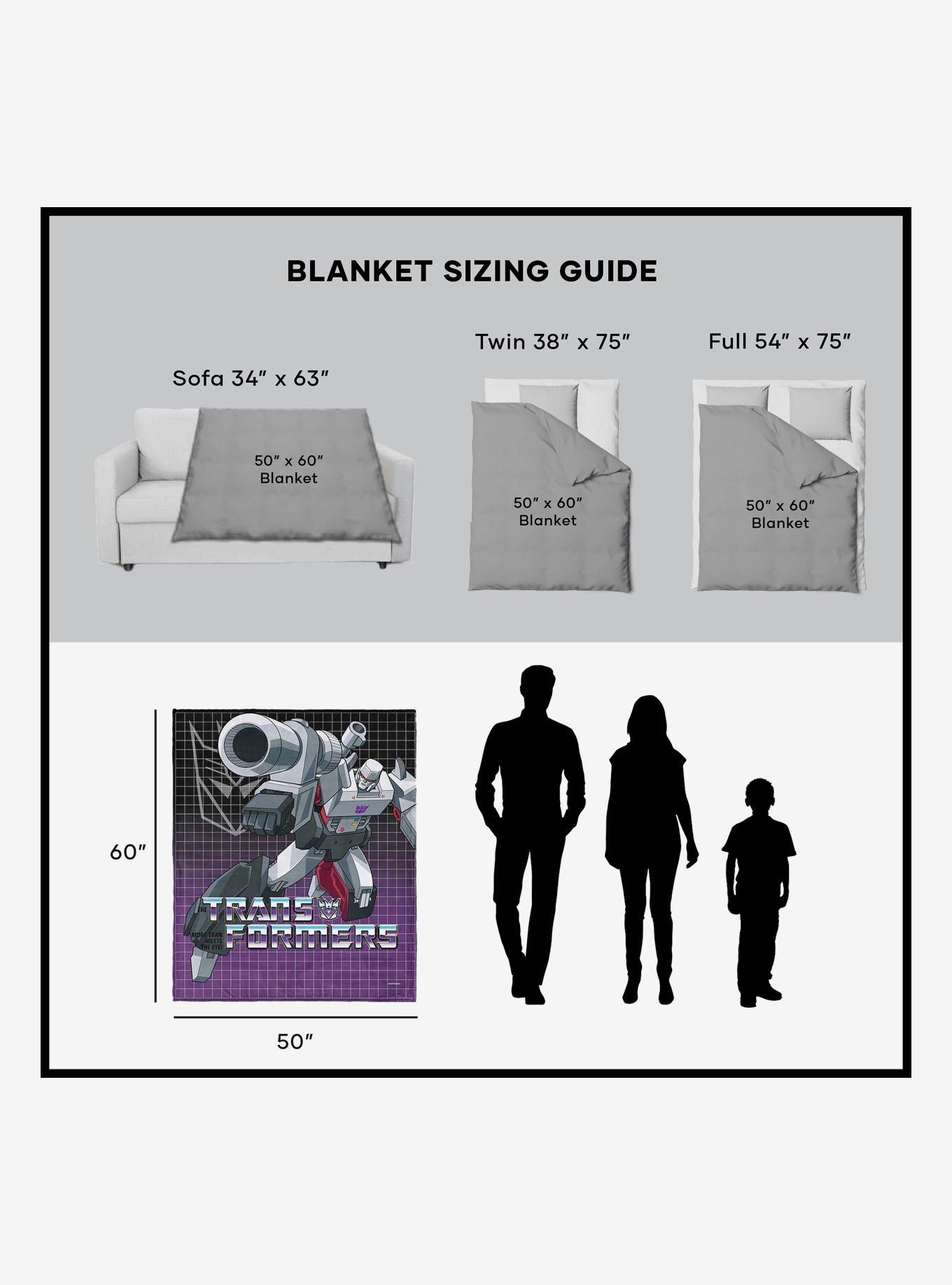 Transformers G1 Grid Jazz Silk Touch Sherpa Throw Blanket, , alternate