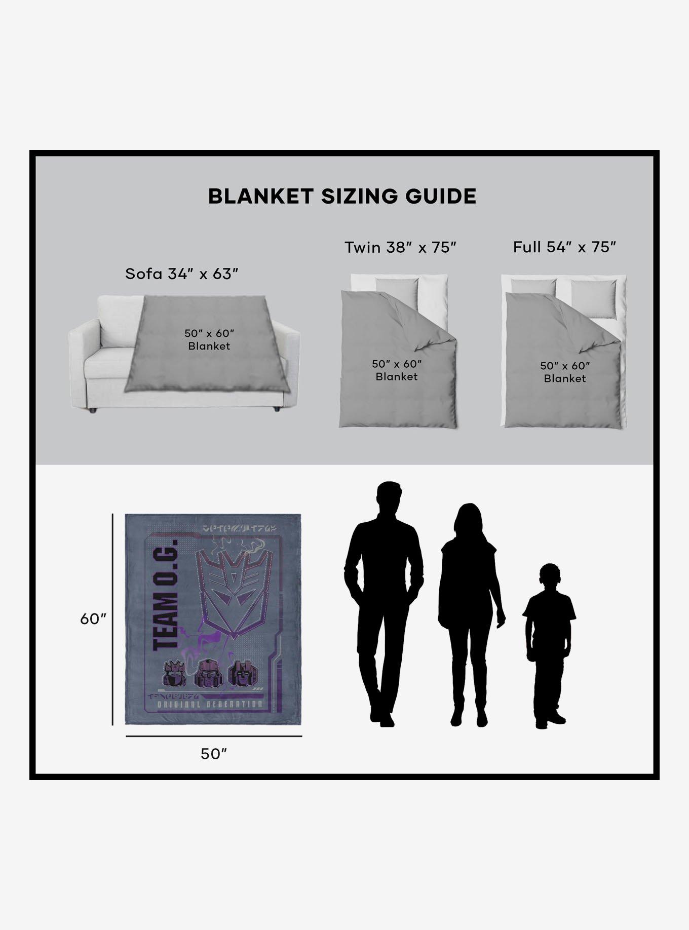 Transformers G1 Grid Starscream Silk Touch Sherpa Throw Blanket, , alternate