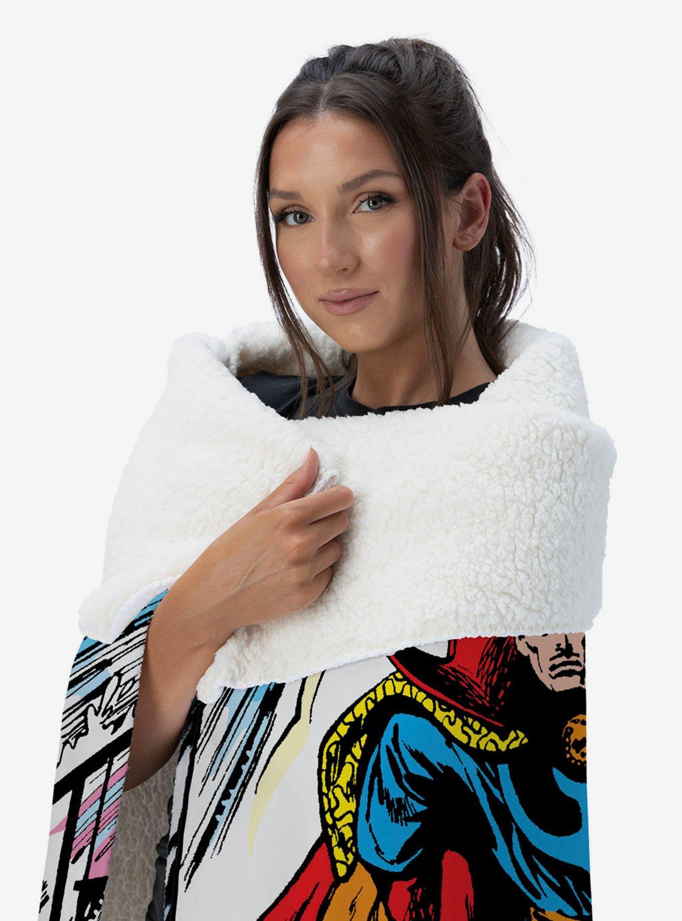 Marvel Dr. Strange Comic Silk Touch Sherpa Throw Blanket, , alternate