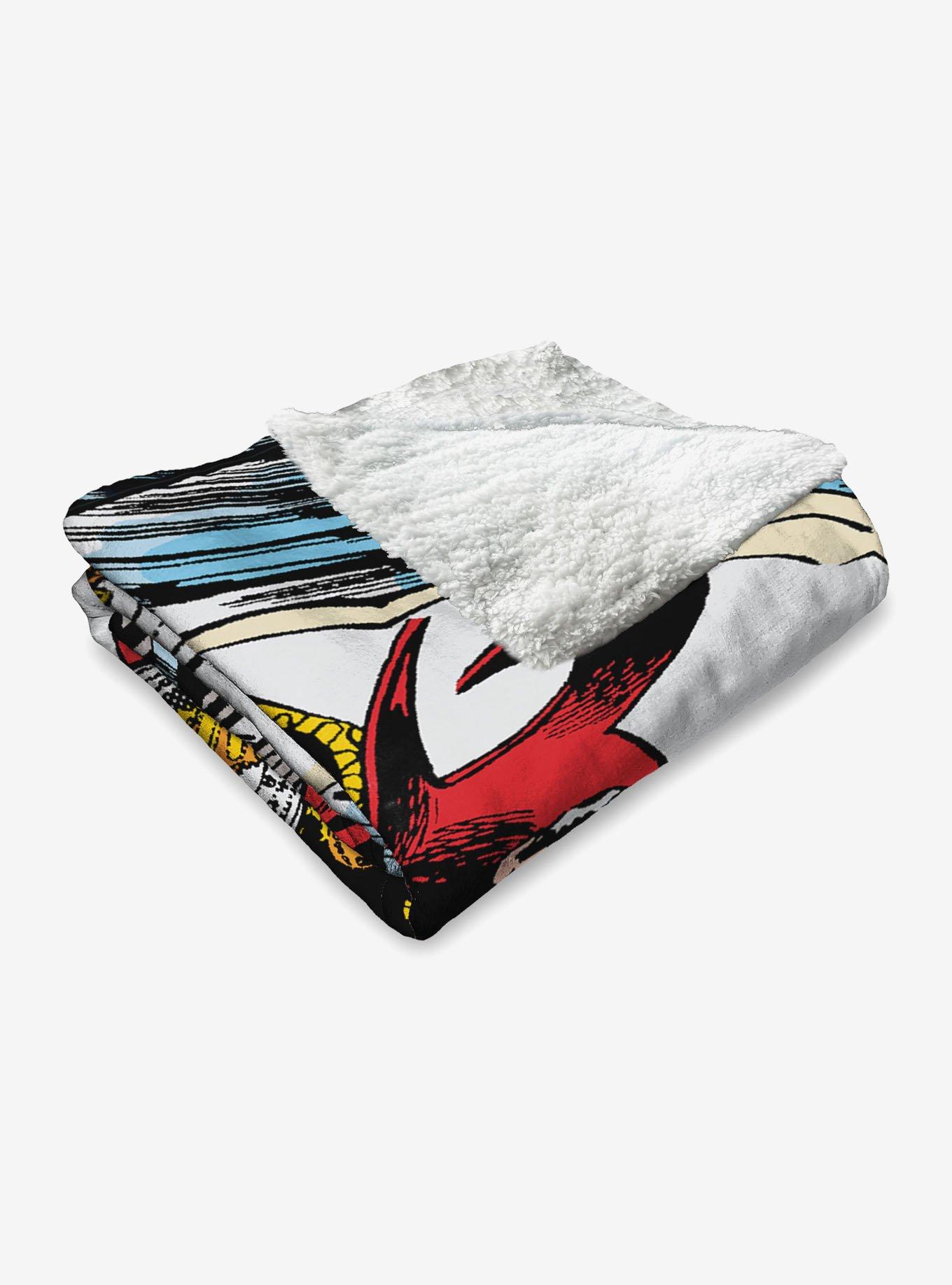 Marvel Dr. Strange Comic Silk Touch Sherpa Throw Blanket, , alternate