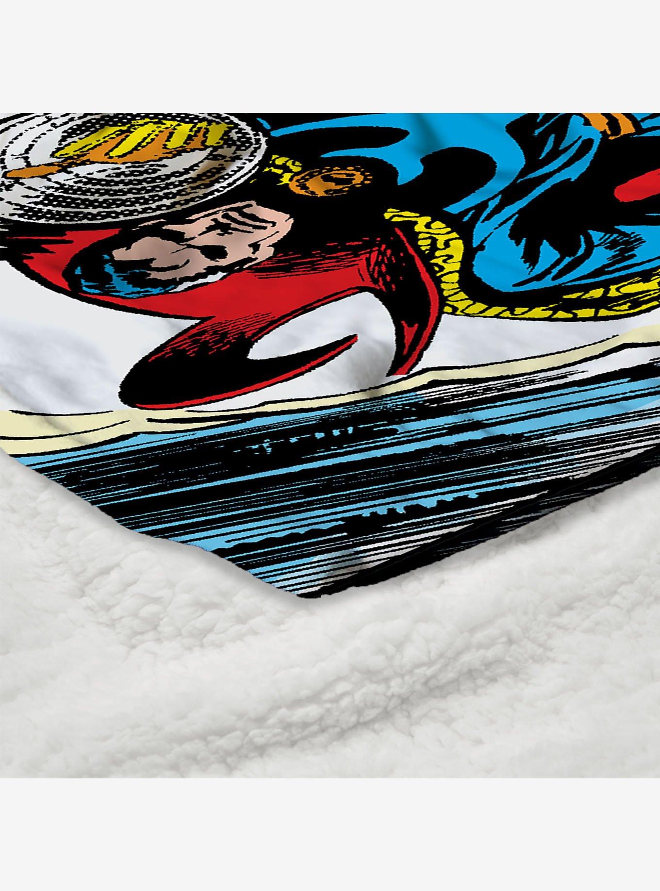 Marvel Dr. Strange Comic Silk Touch Sherpa Throw Blanket, , alternate
