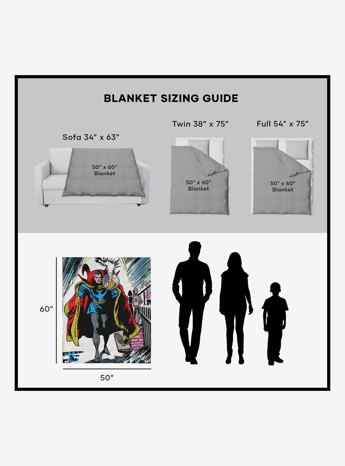 Marvel Dr. Strange Comic Silk Touch Sherpa Throw Blanket, , alternate