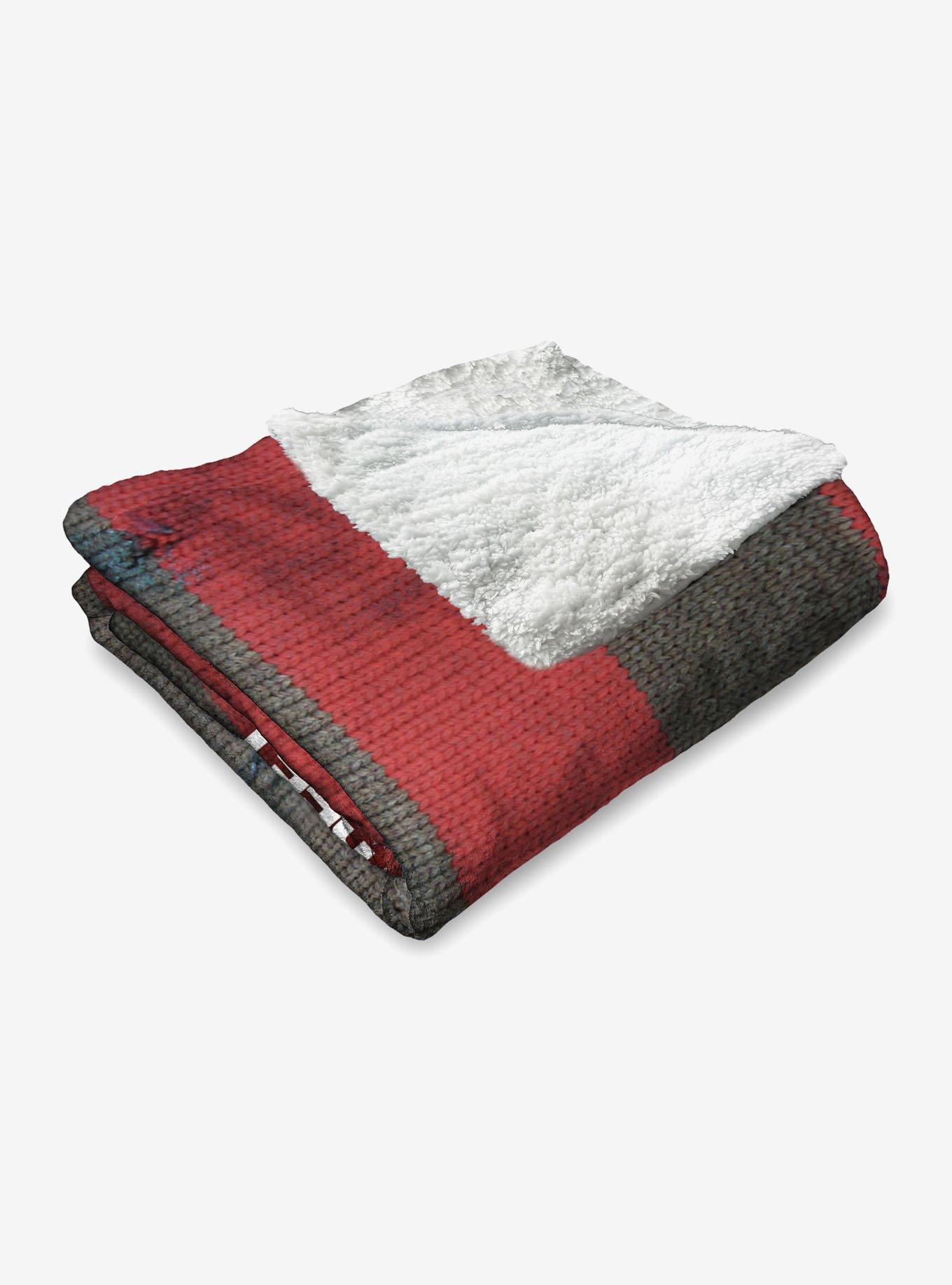 A Nightmare On Elm Street Sweater Silk Touch Sherpa Throw Blanket, , alternate