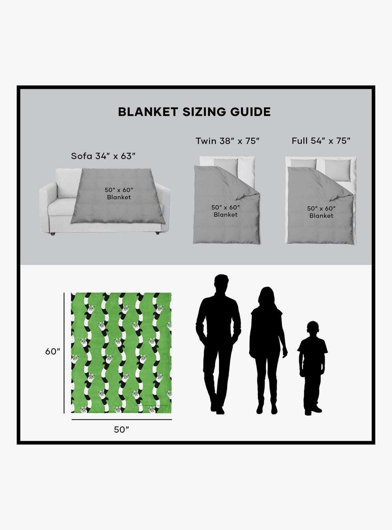 Beetlejuice No Rules Silk Touch Sherpa Throw Blanket, , alternate