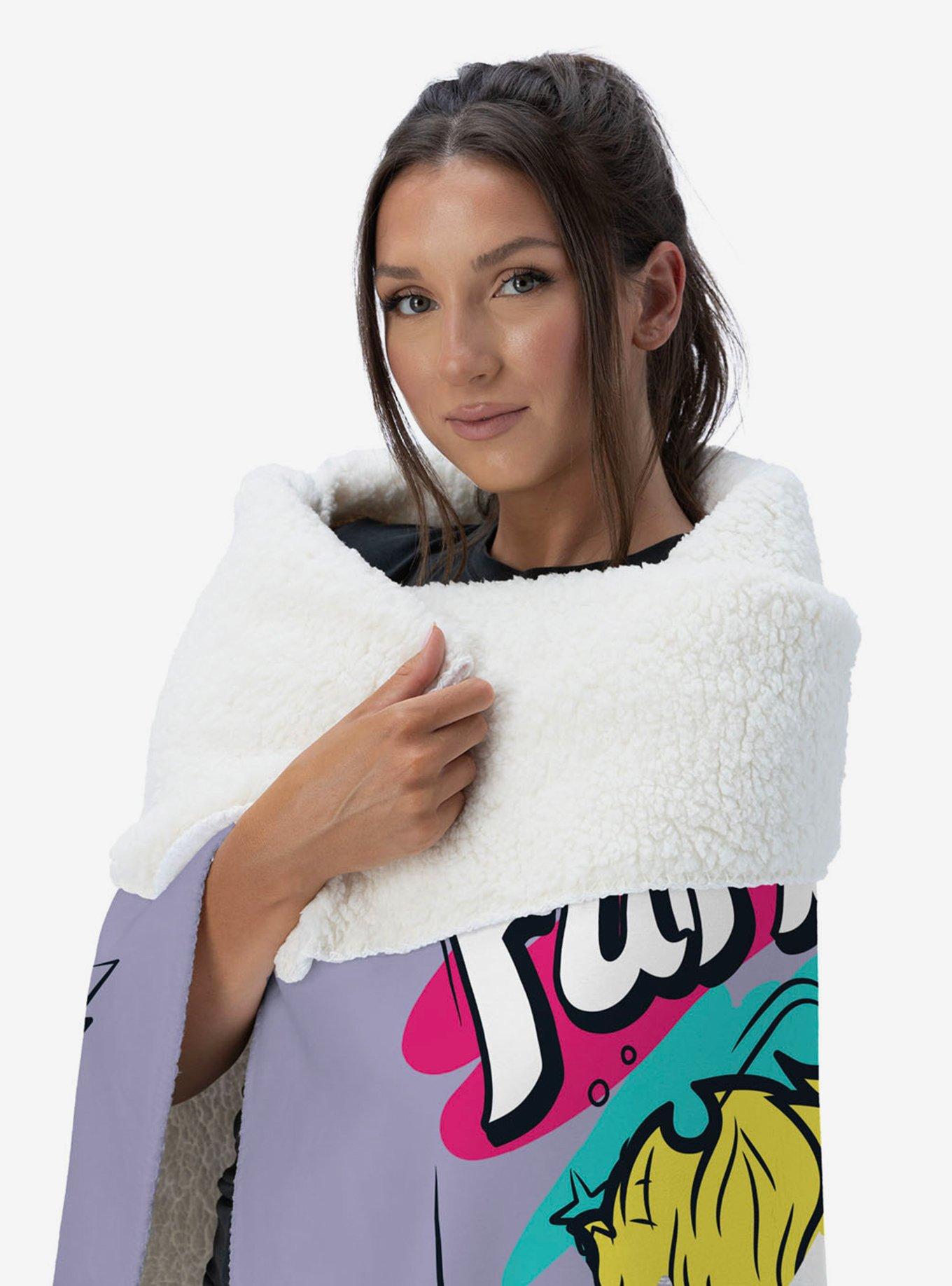 Furby 1998 Silk Touch Sherpa Throw Blanket, , alternate