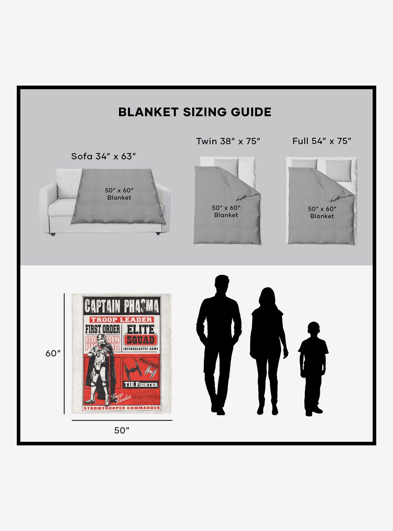 Star Wars Episode 8 Vintage Signage Phasma Silk Touch Sherpa Throw Blanket, , alternate