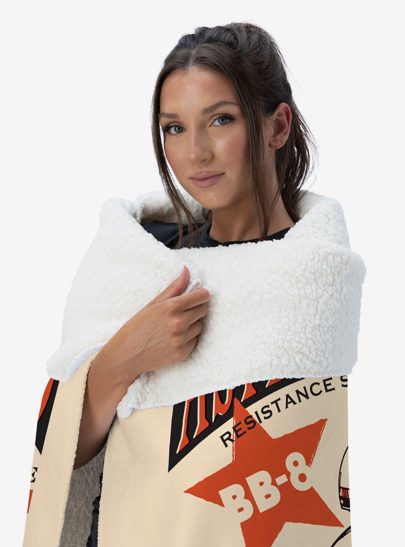 Star Wars Episode 8 Vintage Signage BB-8 Silk Touch Sherpa Throw Blanket, , alternate