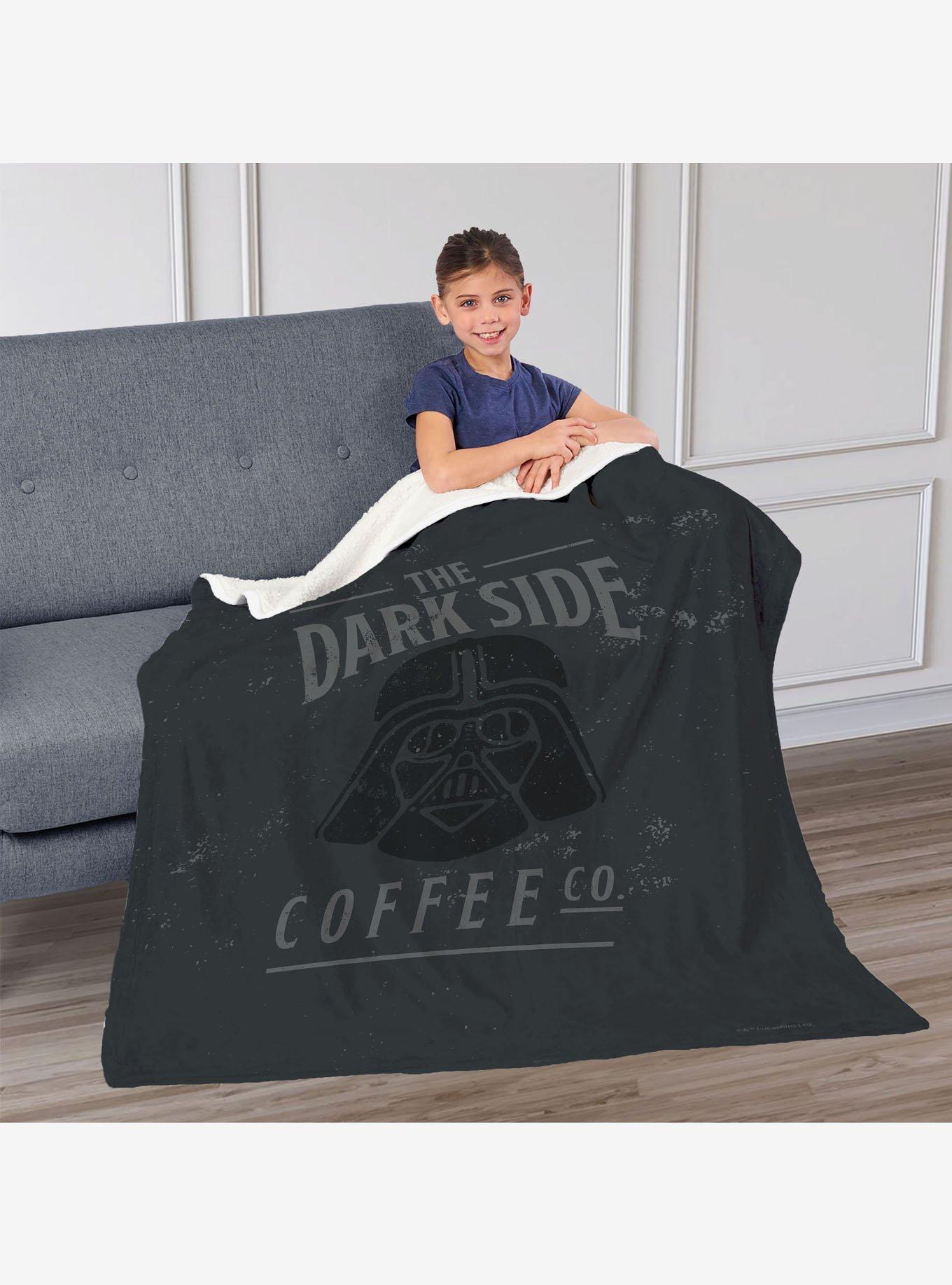Star Wars Classic Dark Side Coffee Co. Silk Touch Sherpa Throw Blanket, , hi-res