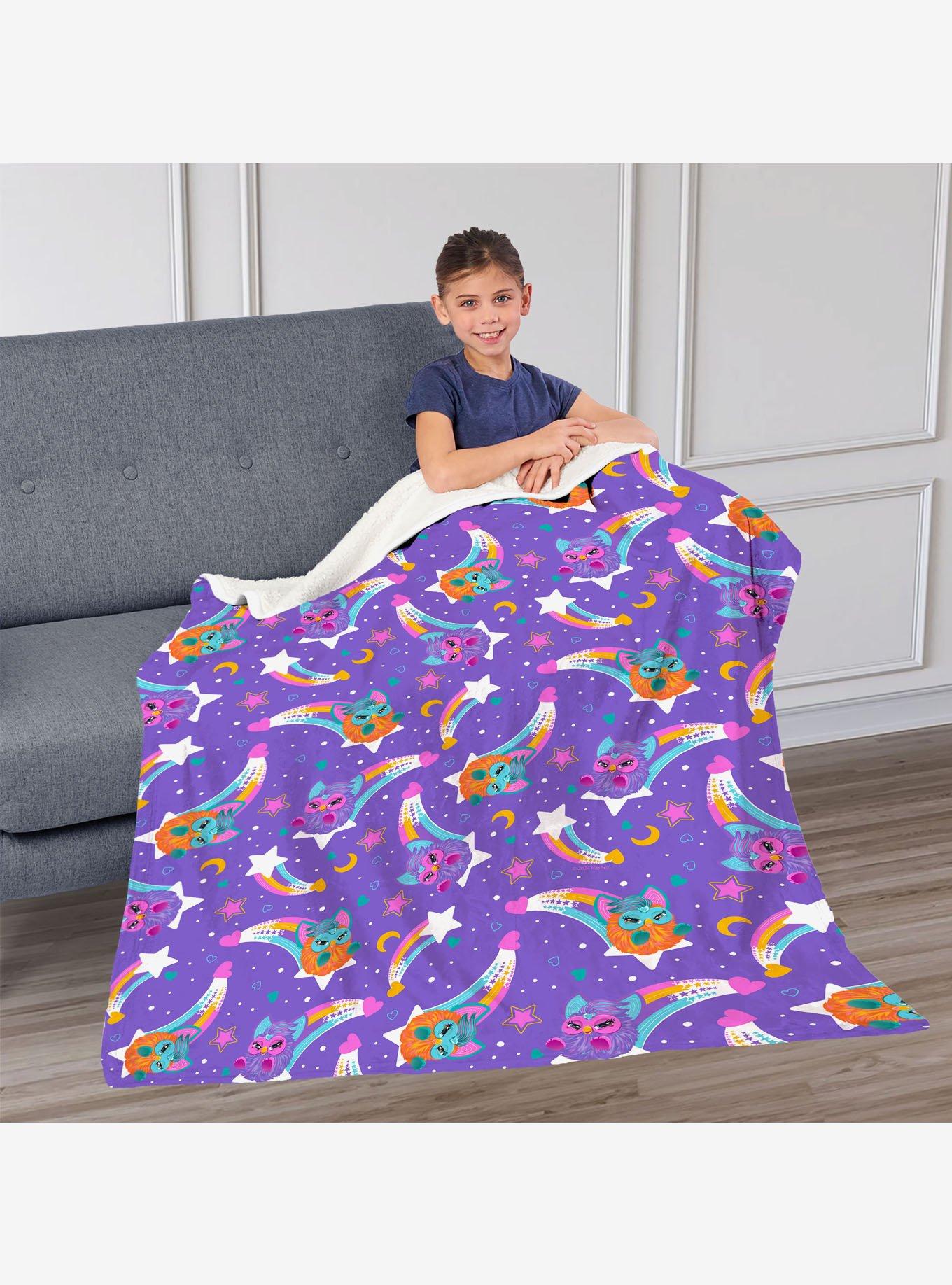 Furby Shooting Stars Silk Touch Throw Blanket, , alternate