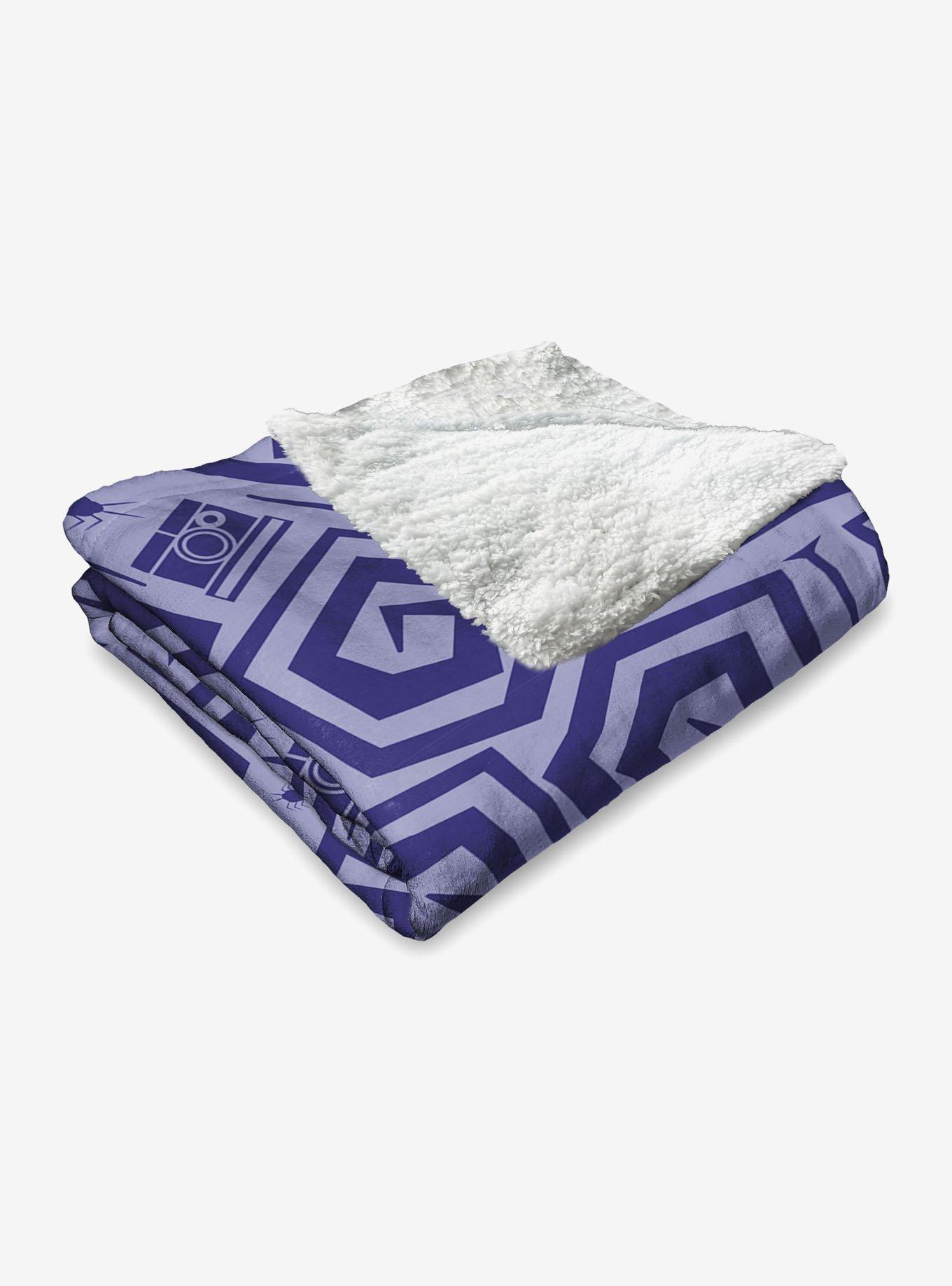 Beetlejuice Creepy Crawlies Silk Touch Sherpa Throw Blanket, , alternate