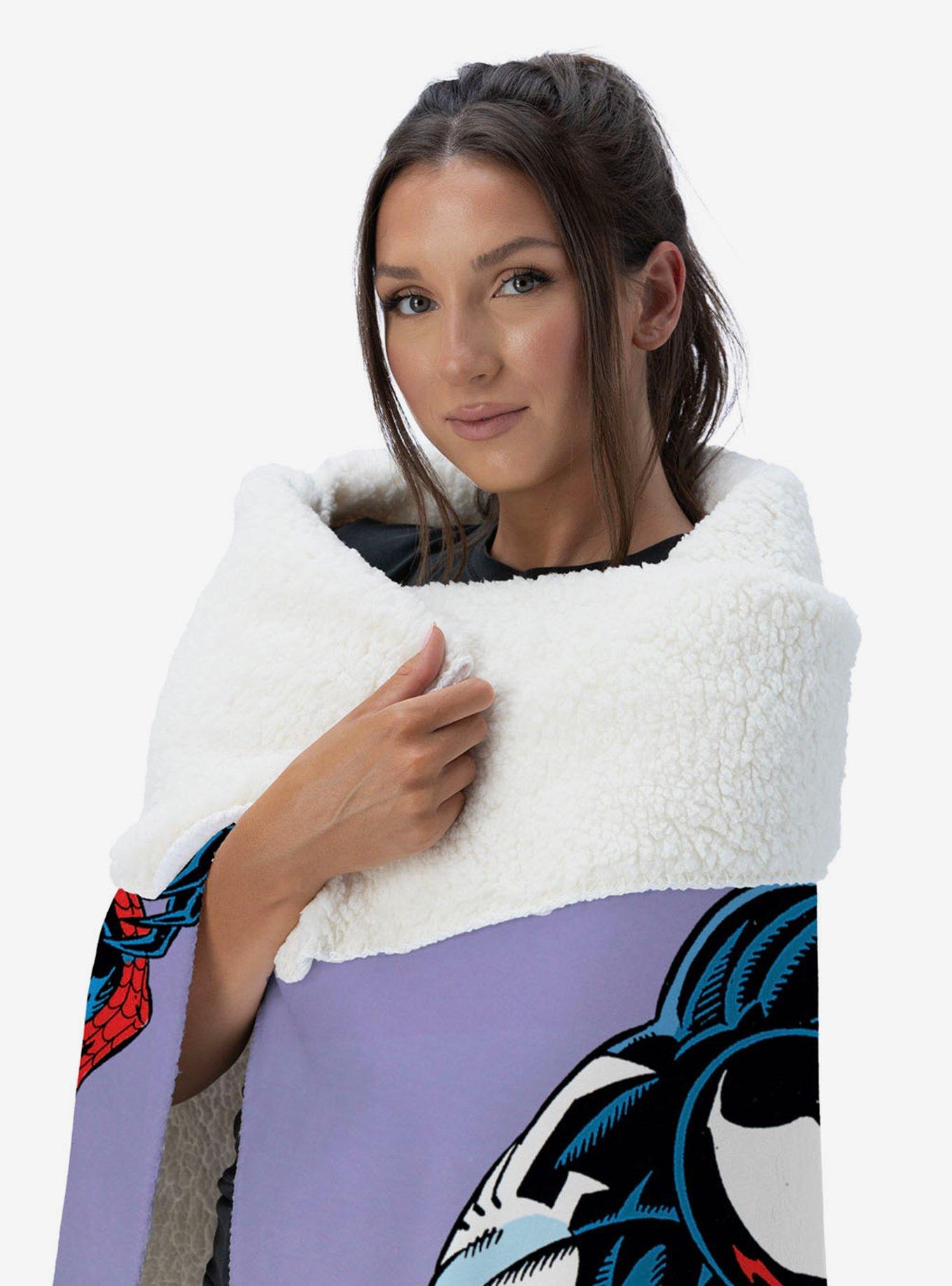Marvel Spider-Man Peter Venom Spidey Fight Silk Touch Sherpa Throw Blanket, , alternate