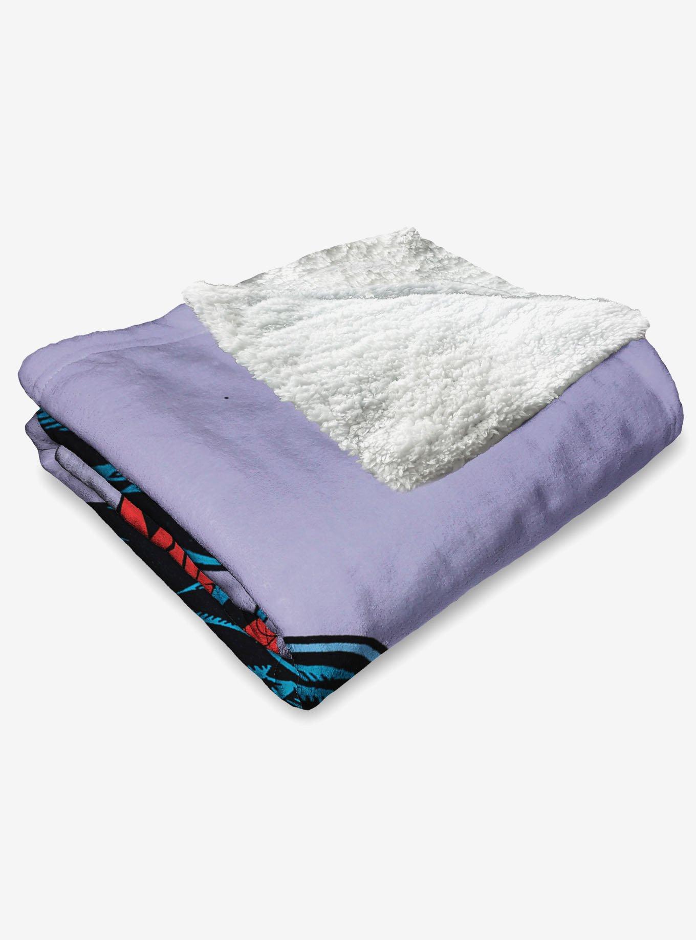 Marvel Spider-Man Peter Venom Spidey Fight Silk Touch Sherpa Throw Blanket, , alternate