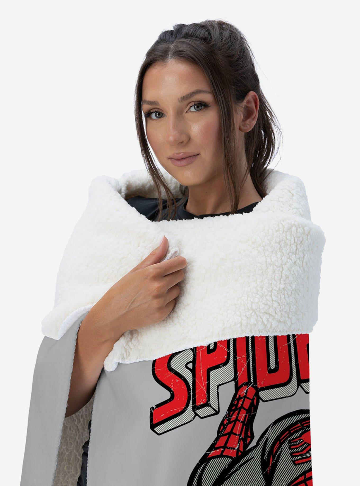 Marvel Spider-Man Peter Parker Alias Silk Touch Sherpa Throw Blanket, , alternate