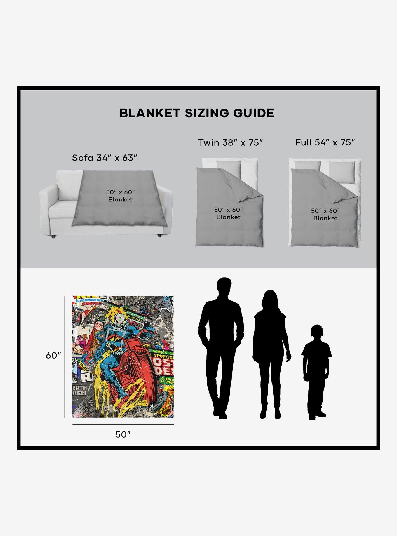 Marvel Ghost Rider Comic Silk Touch Sherpa Throw Blanket, , alternate