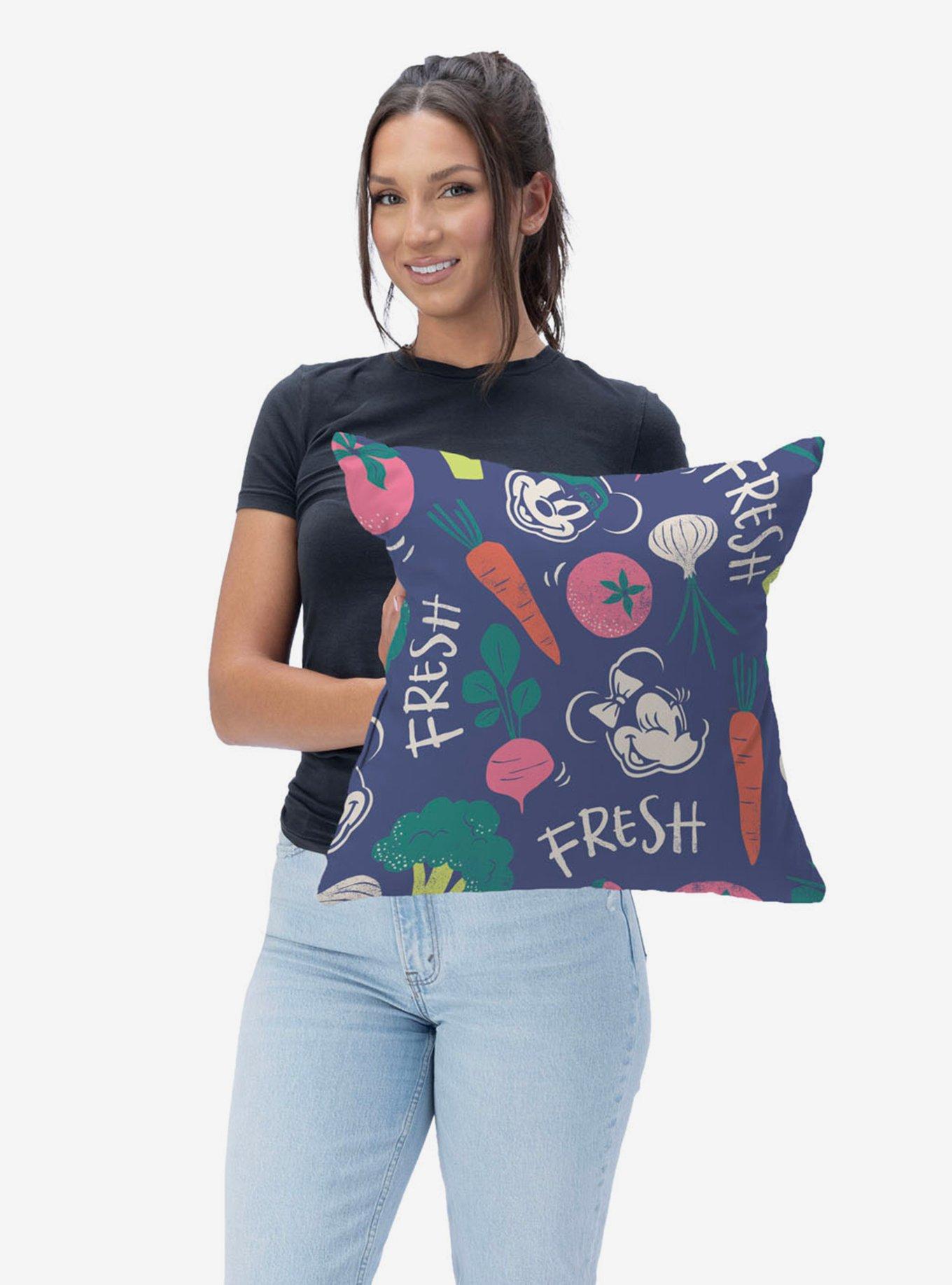 Disney Mickey & Friends Fresh Veggies Throw Pillow, , hi-res