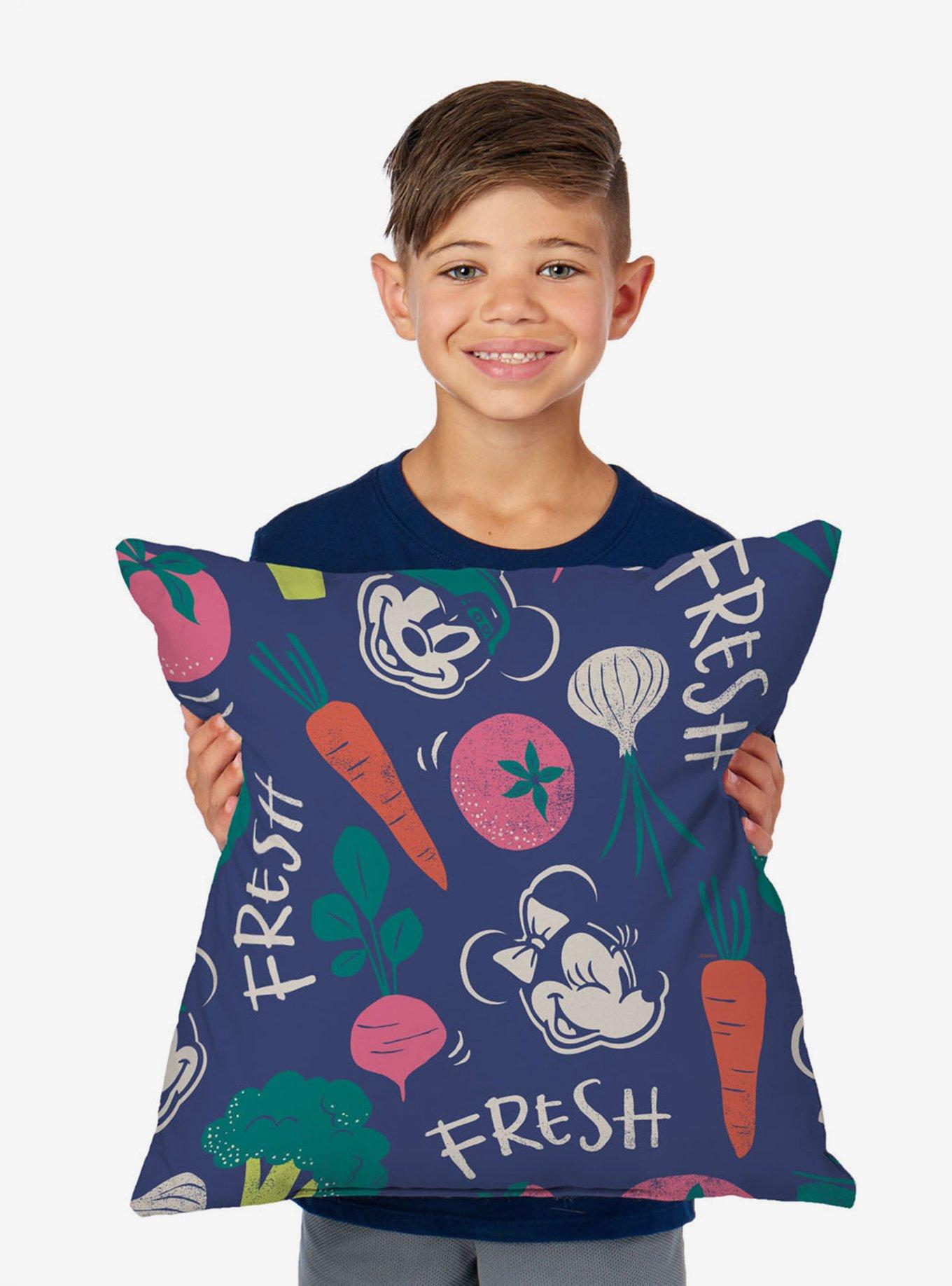Disney Mickey & Friends Fresh Veggies Throw Pillow, , alternate